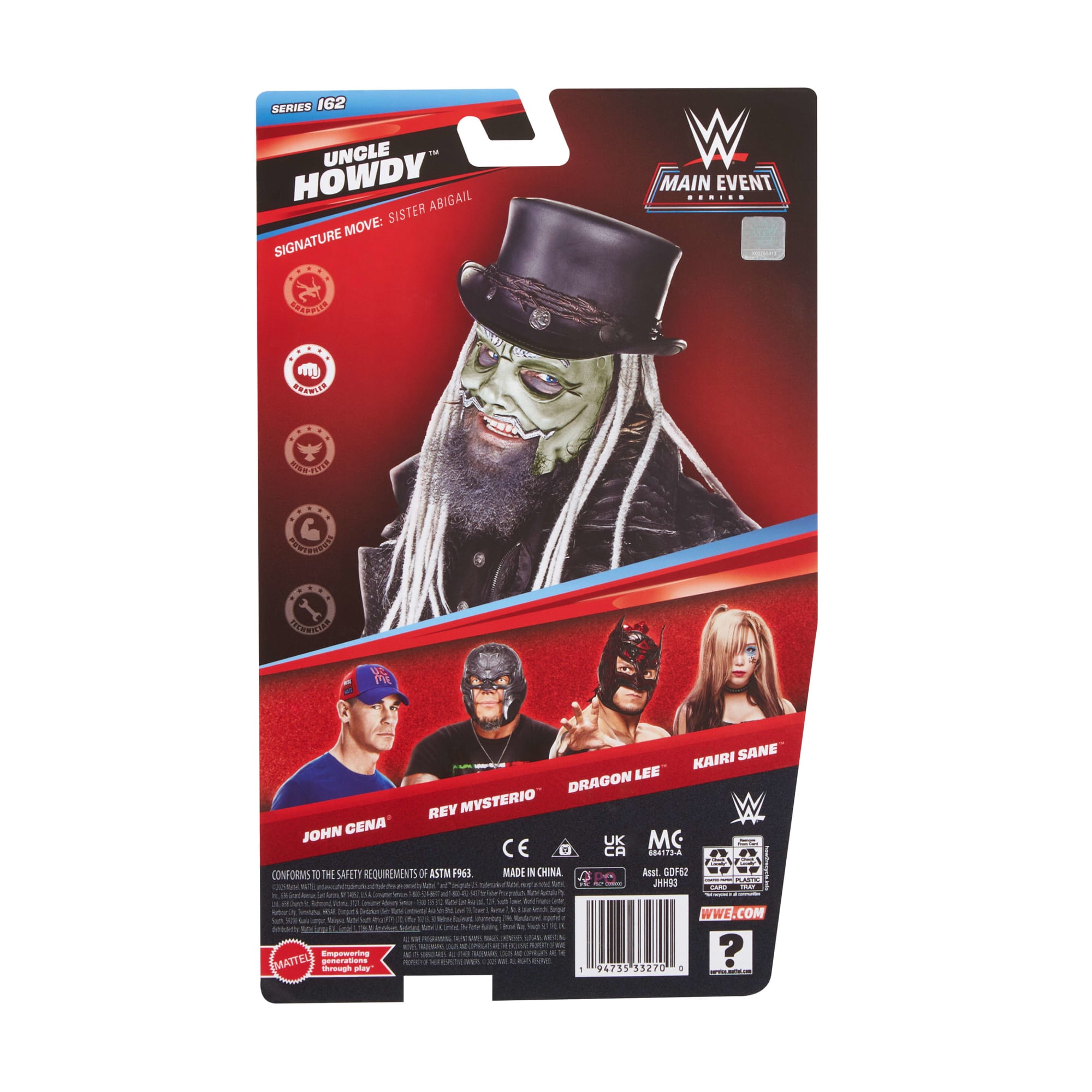 WWE Uncle Howdy Action Figure. Main Event Series #162. 6-Inch Collectible With Articulation - Image 6