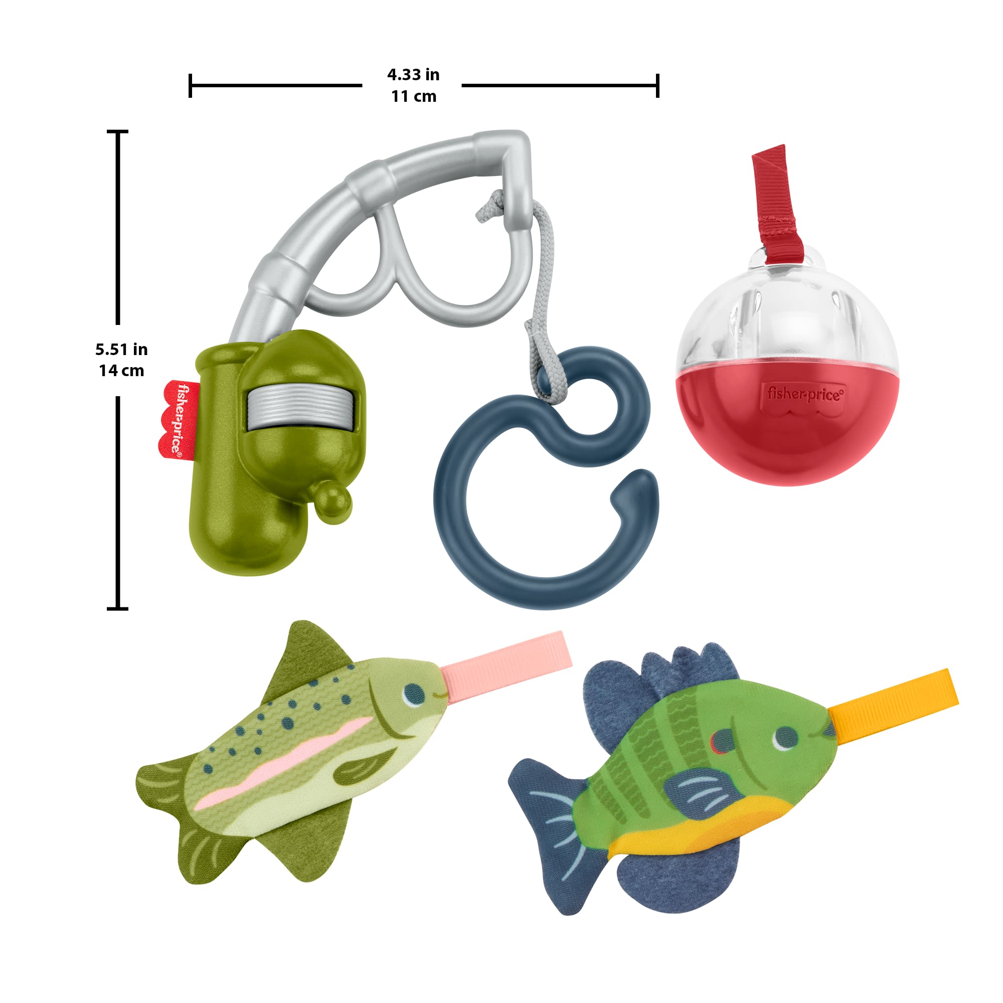 Fisher-Price Mini Me Moments Reel Fun Fishing Gift Set. 4 Baby Toys For Newborn Sensory Play - Image 6
