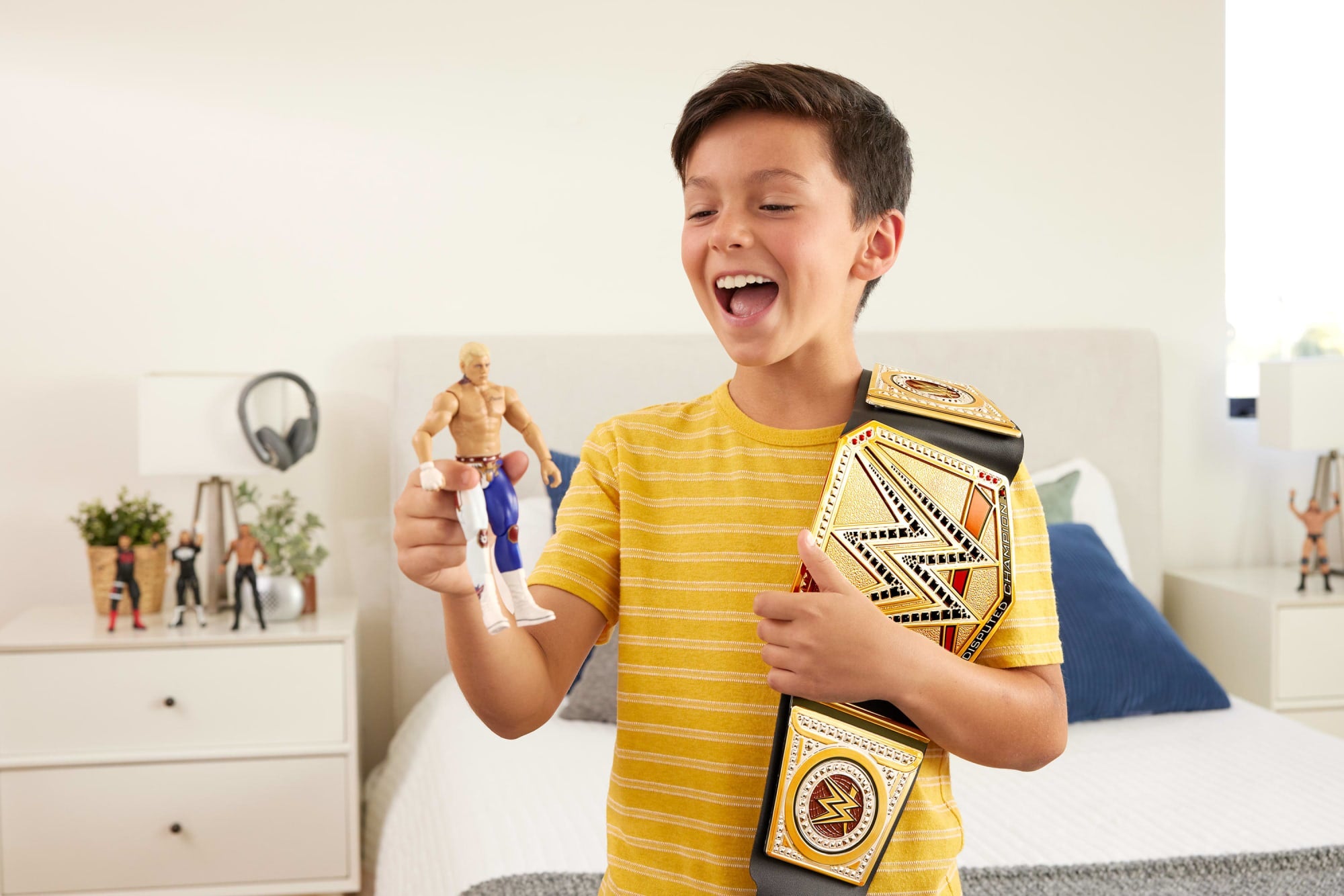 WWE Championship Title. World Heavyweight Role-Play & Costume. Leather-Like Belt - Image 2