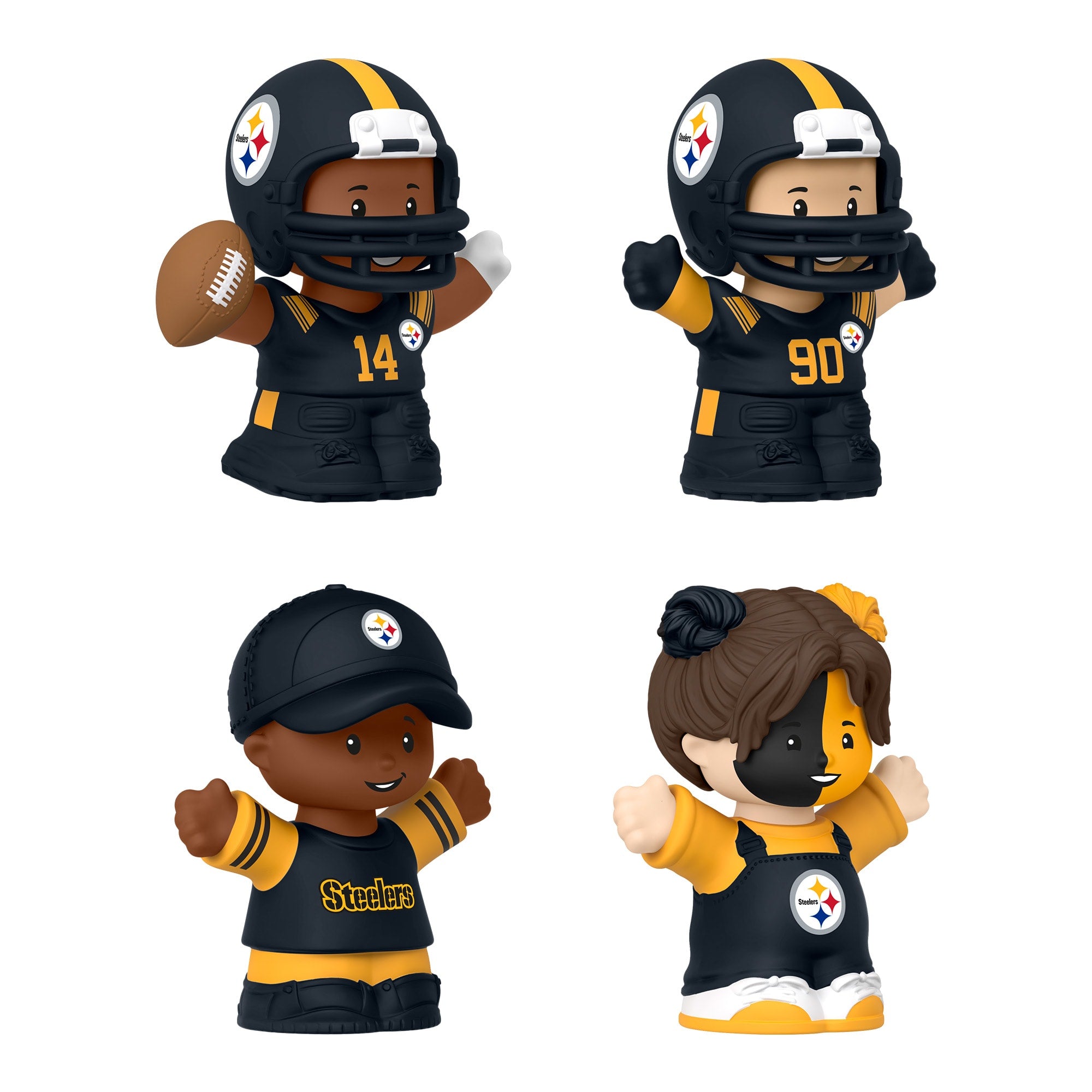 Little People Collector Pittsburgh Steelers Alternate Jersey Figure Set - Image 3