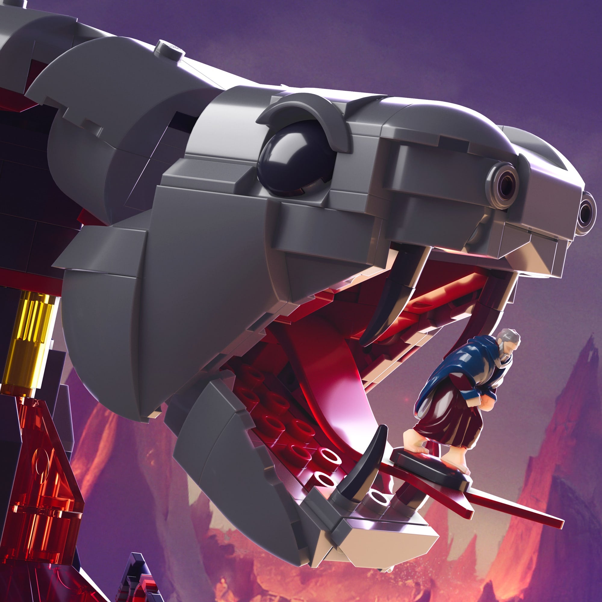 Mattel Brick Shop Masters of the Universe Clash at Snake Mountain Building Set - Image 6