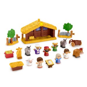 Fisher-Price Little People-Coffret Crèche Pour Tout-Petits. 18 Pièces