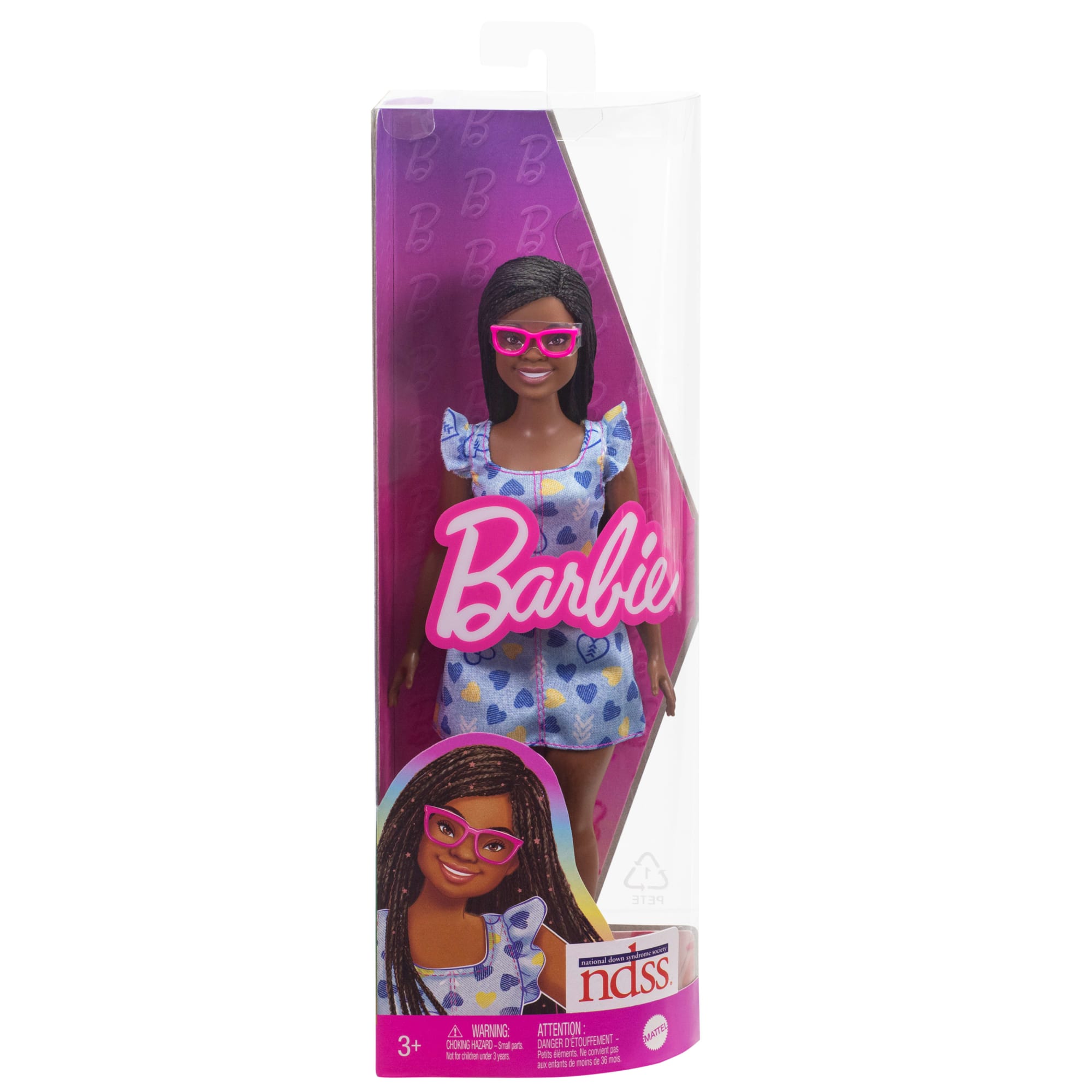Barbie Fashionistas Doll #229. Doll With Down Syndrome Wearing Heart-Print Dress. Created in Partnership With The National Down Syndrome Society - Image 6