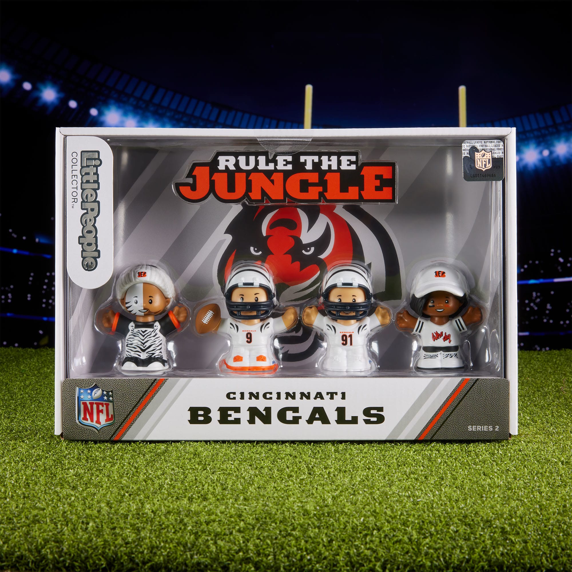Little People Collector Cincinnati Bengals Alternate Jersey Figure Set - Image 5