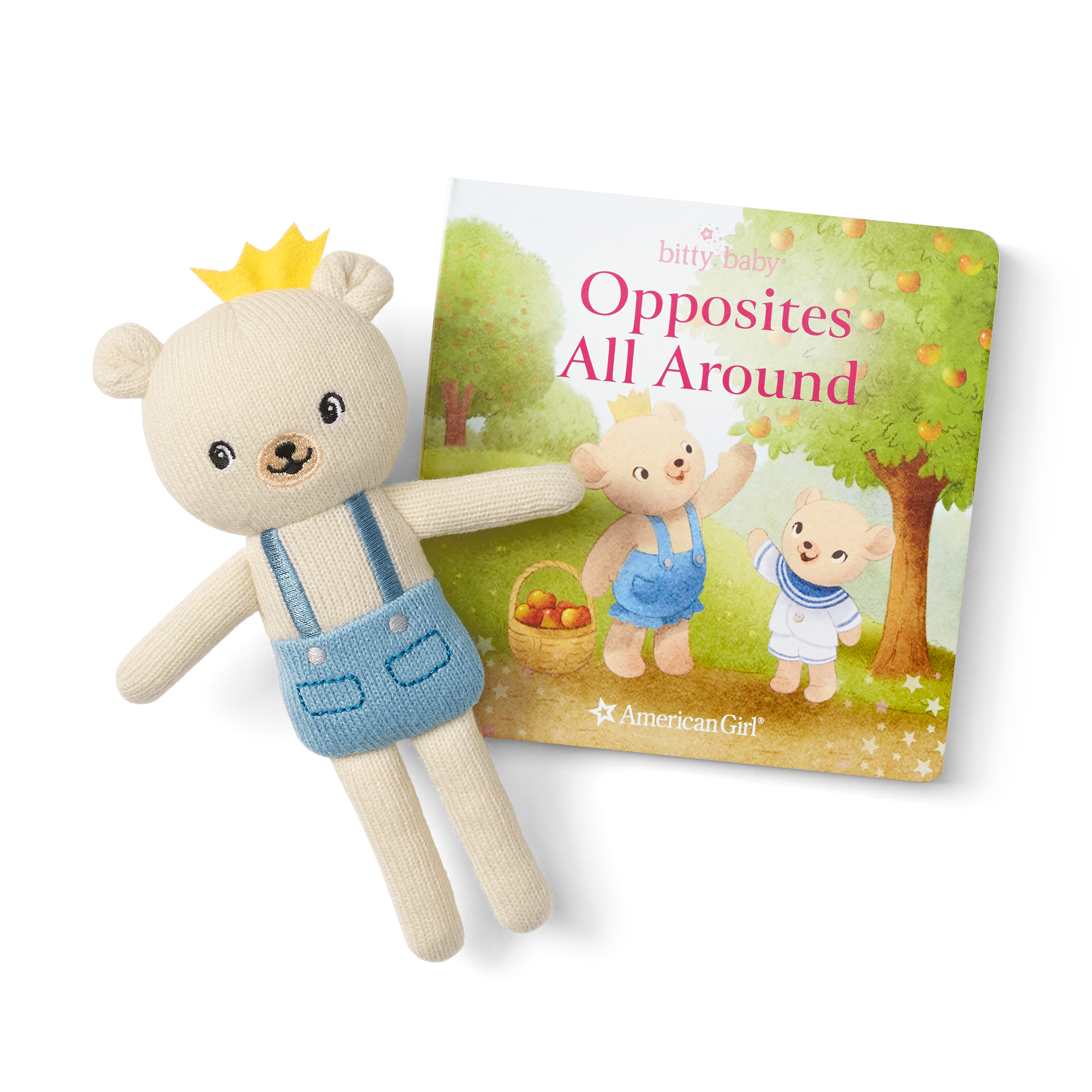 Bitty's™ Bear Friend & Opposites All Around Board Book