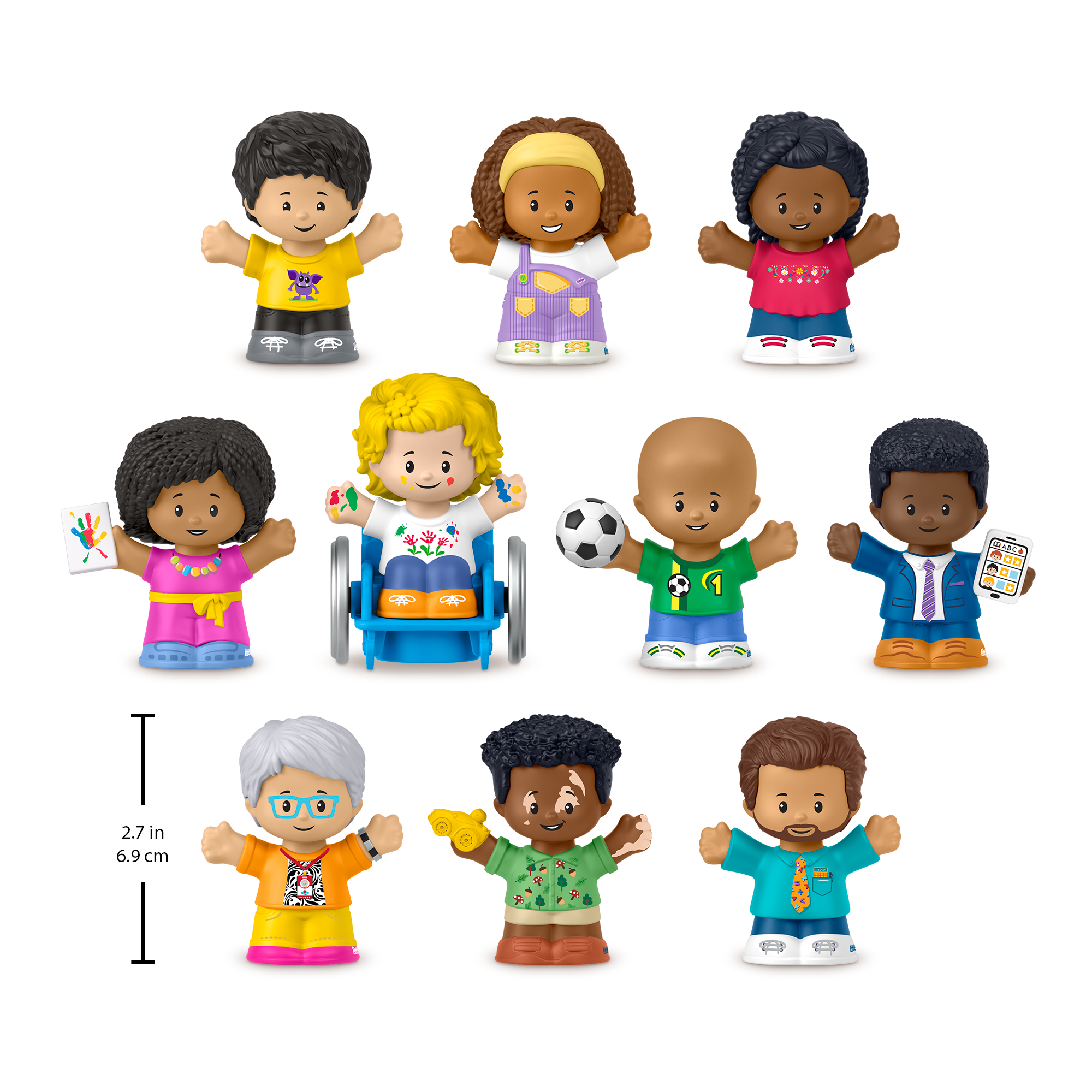 Fisher-Price Little People Classroom Figures 10-Piece Set For Toddler & Preschool Pretend Play - Image 4
