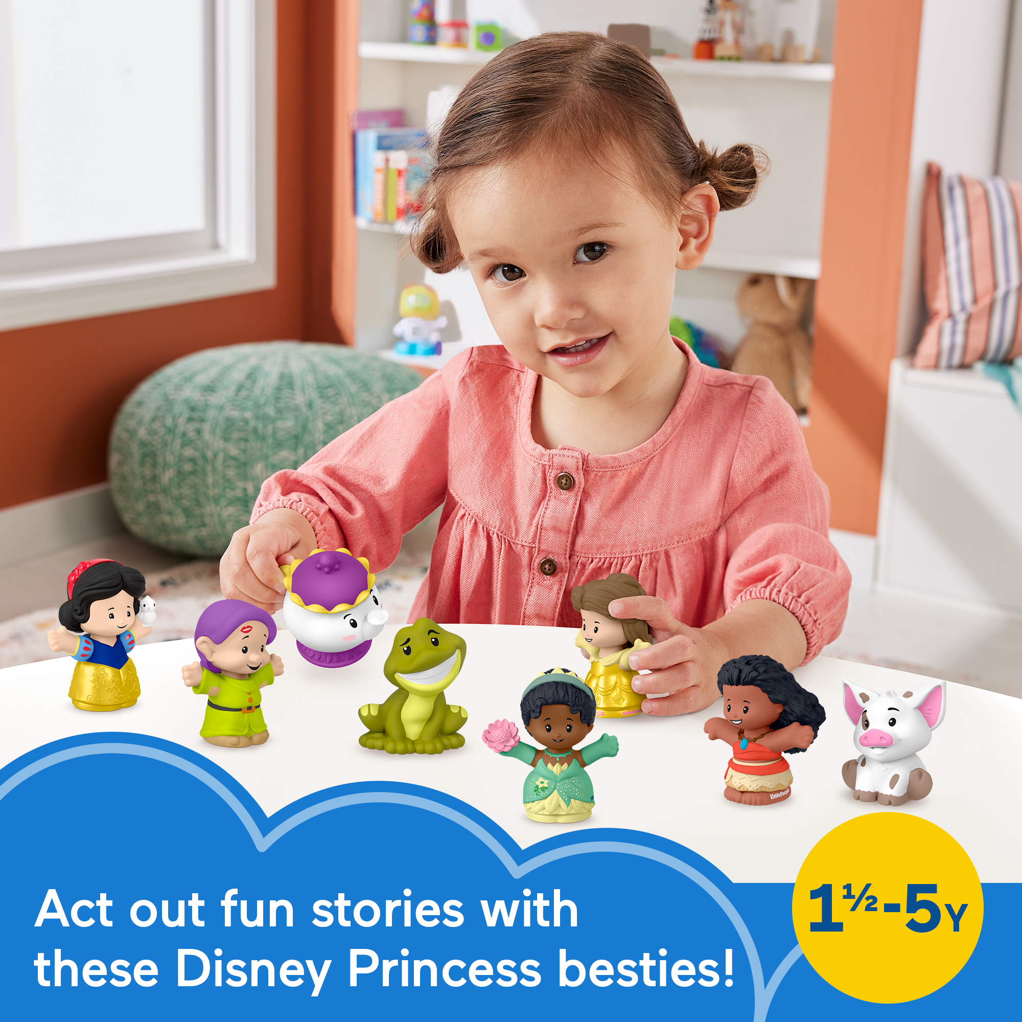 Disney Princesses Story Duos Figure Pack By Little People - Image 2