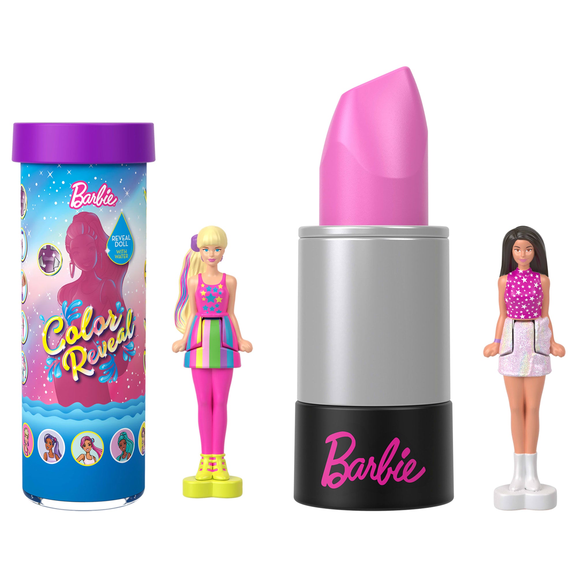 Barbie Mini Barbieland Dreamhouse & 2-Vehicle Playset With 5 1.5-inch Dolls. Furniture & Accessories - Image 2
