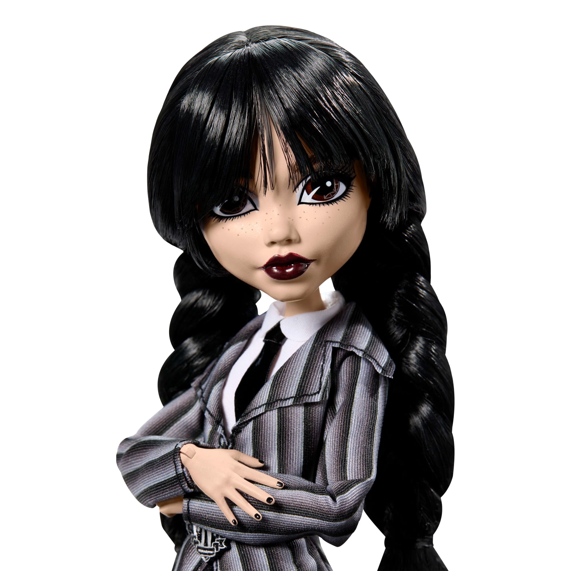 Monster High Wednesday Collectible Doll. Wednesday Addams in Nevermore Academy Uniform With Thing - Image 3
