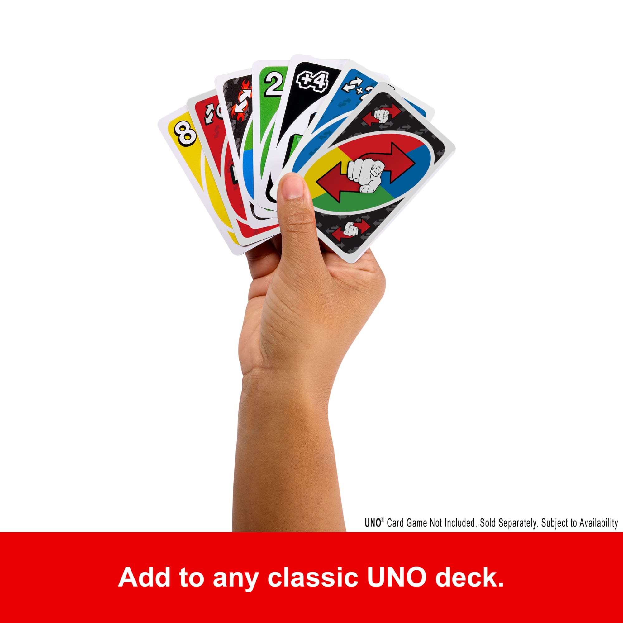 UNO Add-On-Packs Reverse Pack Card Game For Kids. Family & Game Nights. Travel. Camping & Parties - Image 4