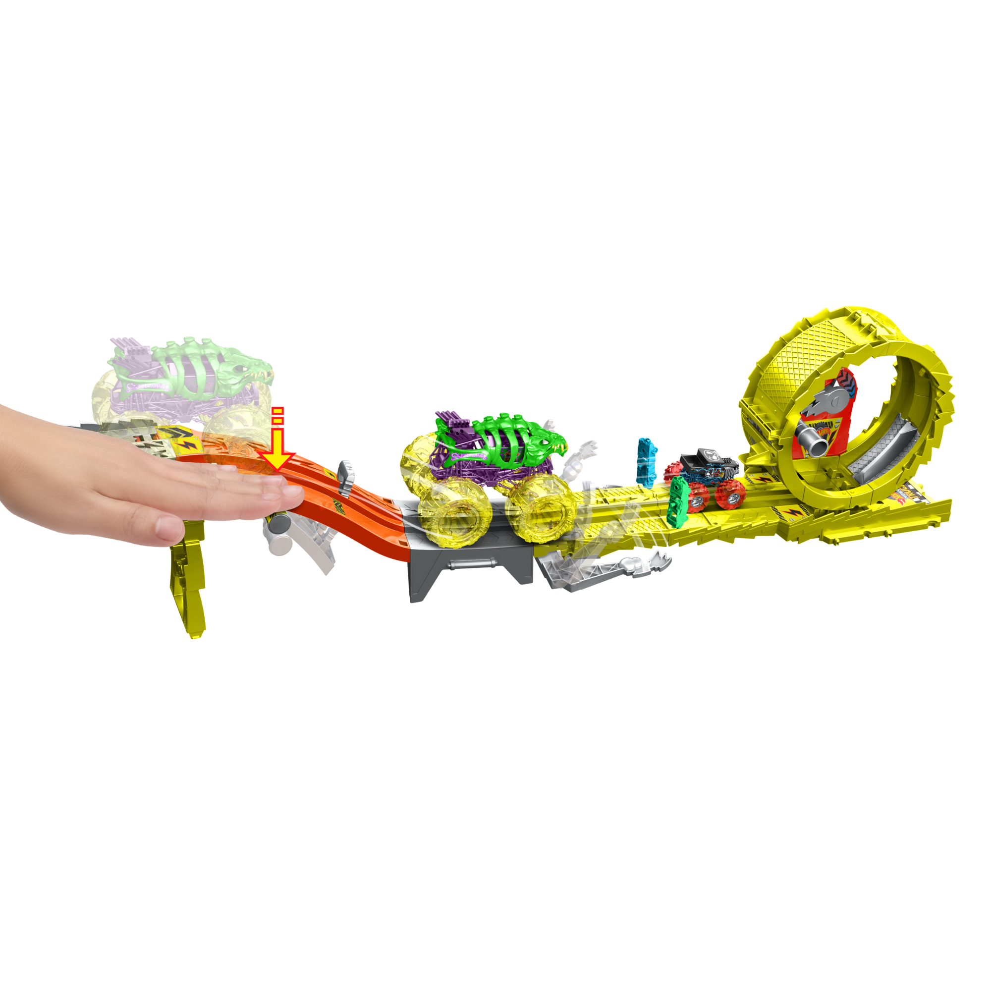 Hot Wheels Monster Trucks-Défi Course Électrifiante-Coffret - Image 4