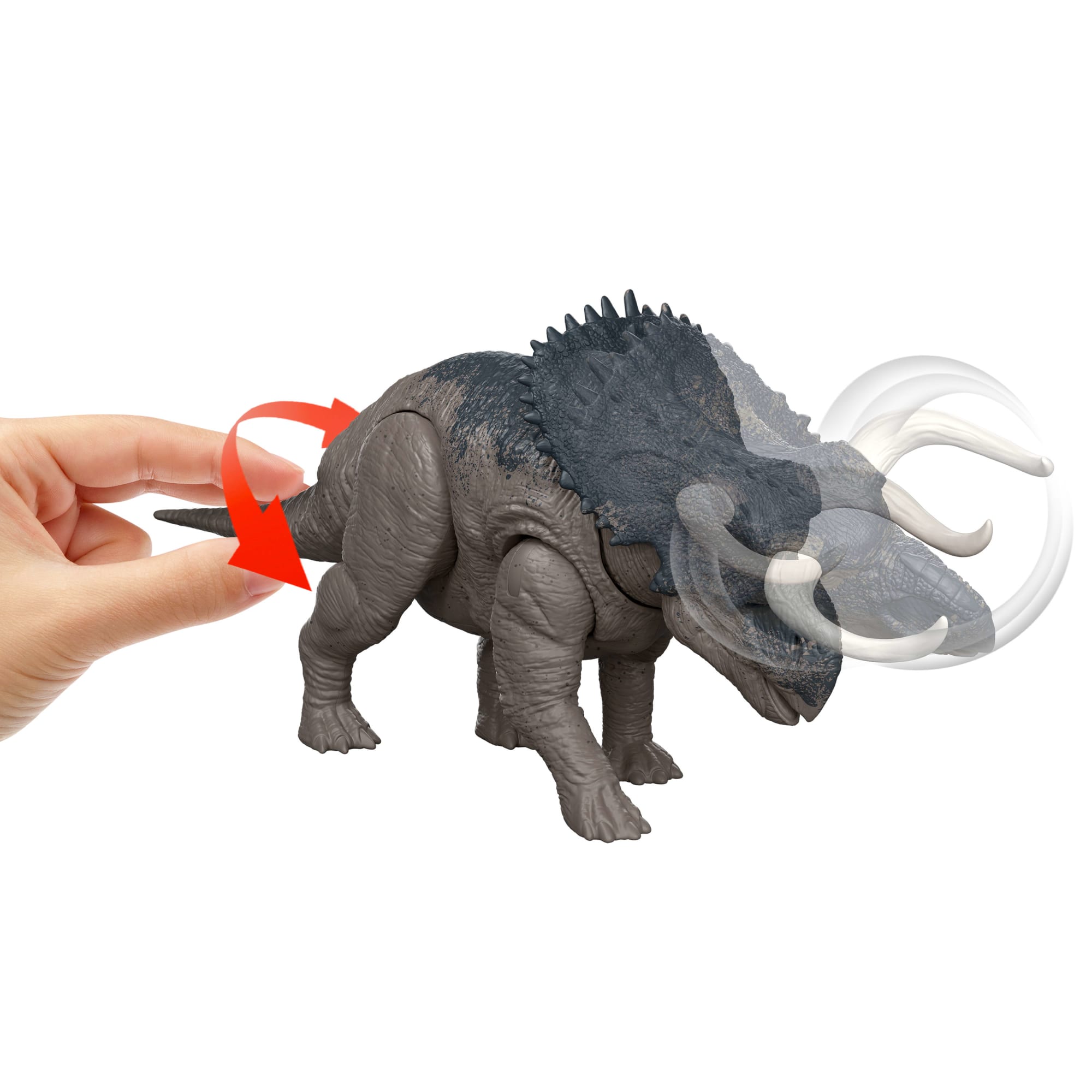 Jurassic World Dinosaurio de Juguete Rebirth Rugido Salvaje Nasutoceratops - Image 4