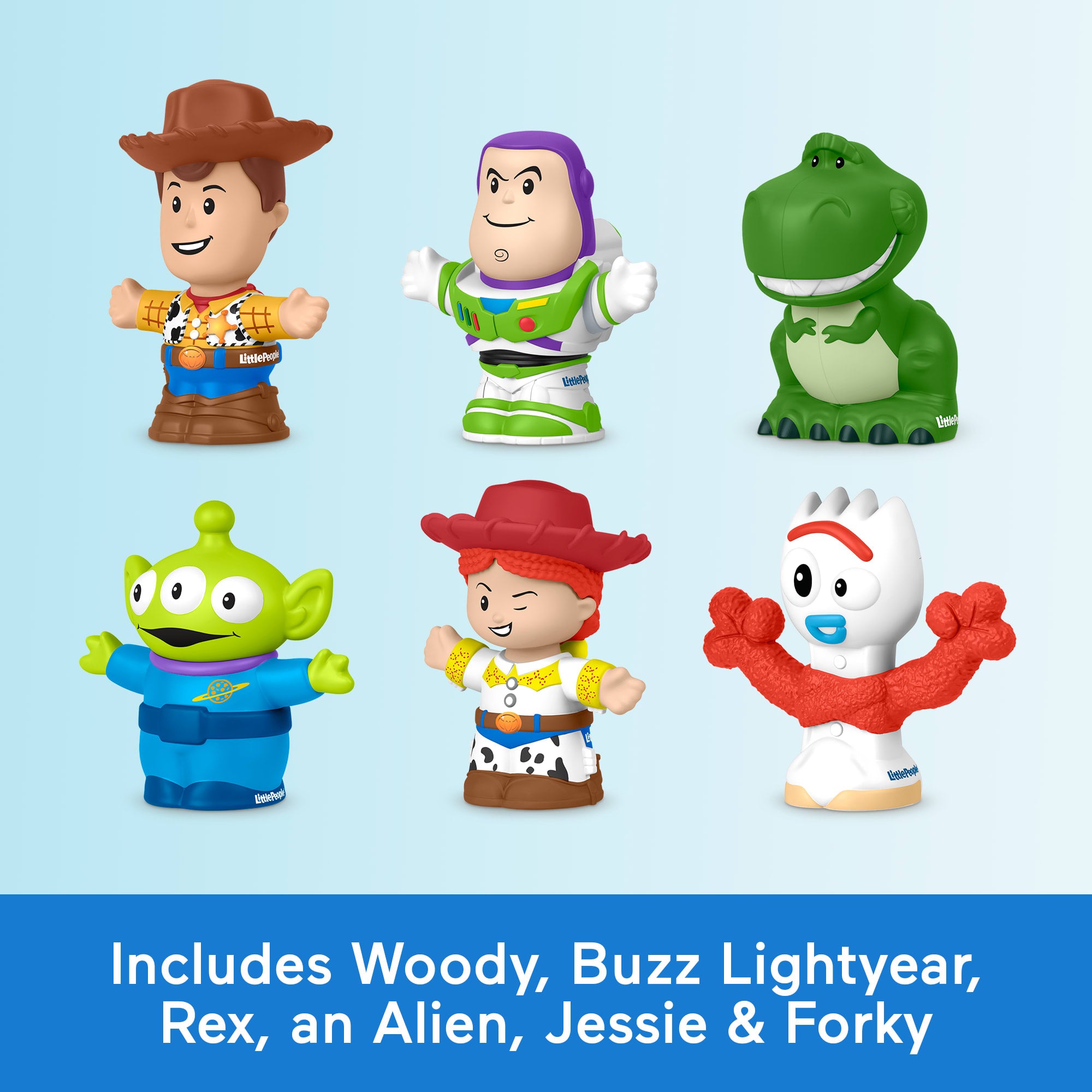 Fisher-Price Little People Disney Pixar Toy Story 6-Piece Figure Set For Toddlers & Kids - Image 3