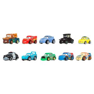 Disney And Pixar Cars Mini Racers 10-Pack. Set Of 10 Toy Vehicles From The Movie