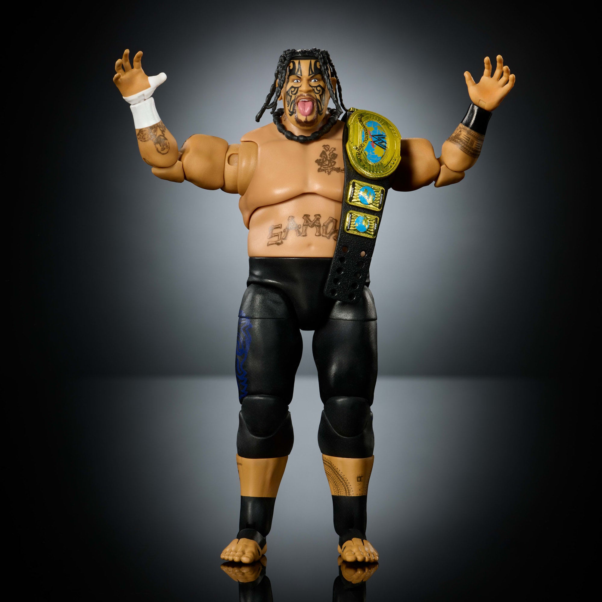WWE Ultimate Edition Umaga Action Figure & Accessories Set. 6-Inch Collectible Superstar - Image 3