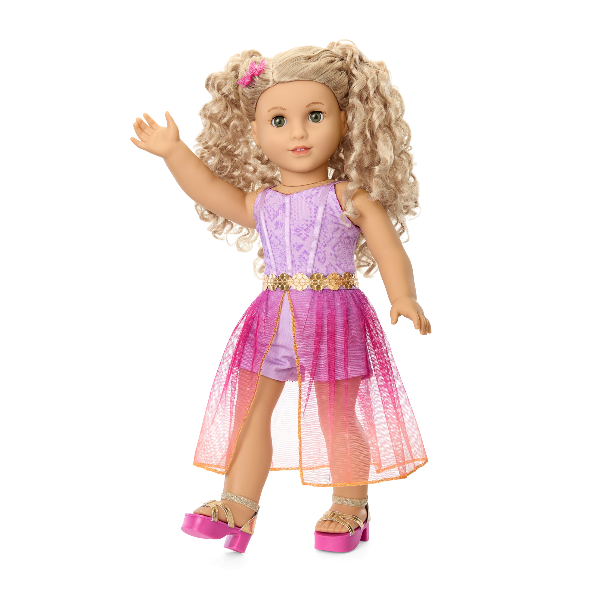 Glam Sparkly Concert Outfit & Colorful Teddy Bear Backpack & Accessory Set Bundle - Image 5