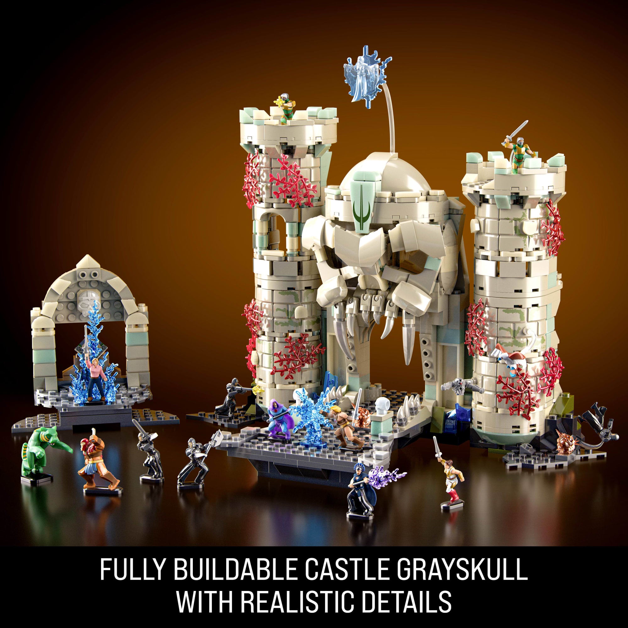 Mattel Brick Shop Masters Of The Universe Battle Of Castle Grayskull Building Toy Kit - Image 4