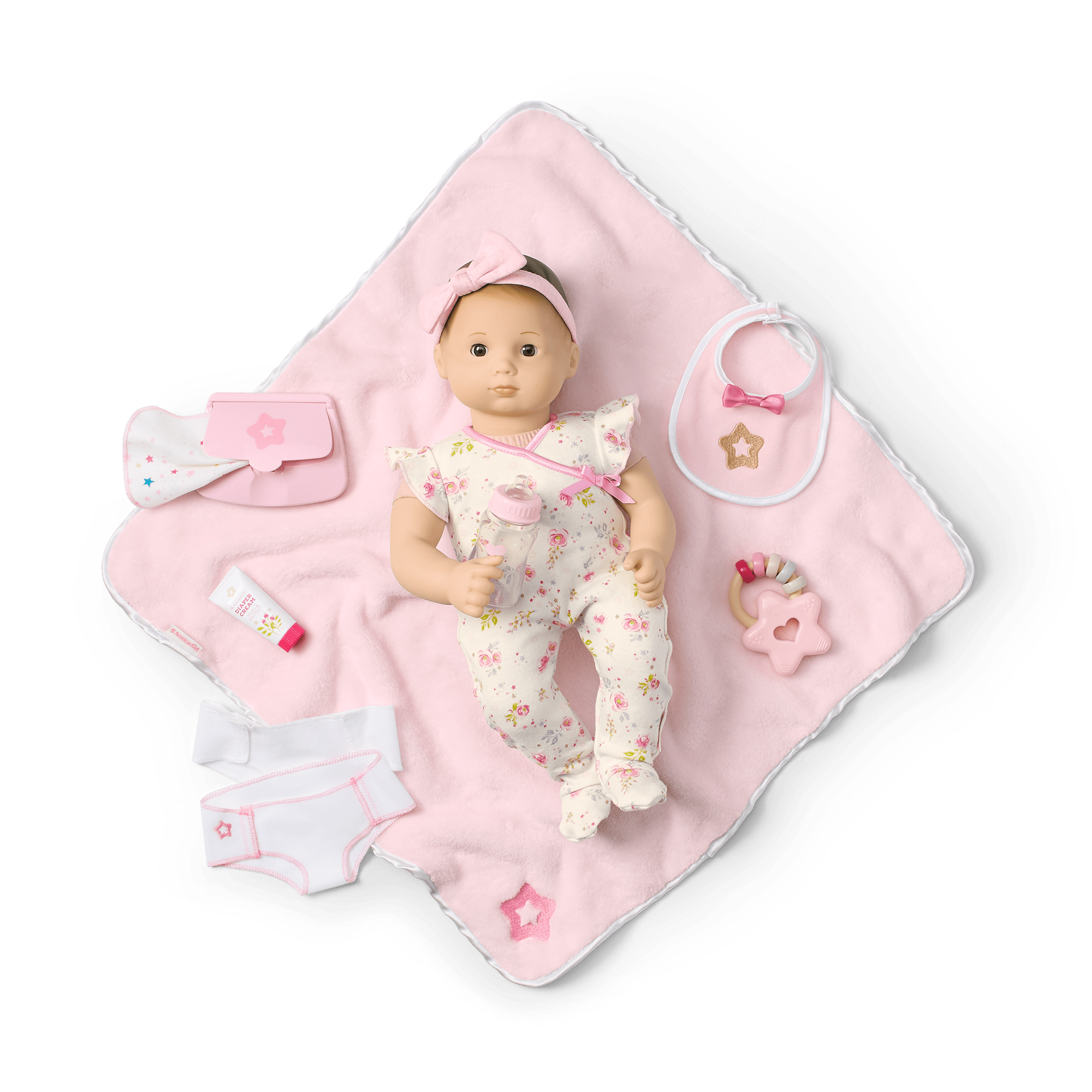 Bitty Baby® Doll #2 with brown hair Care & Play Set - Image 3