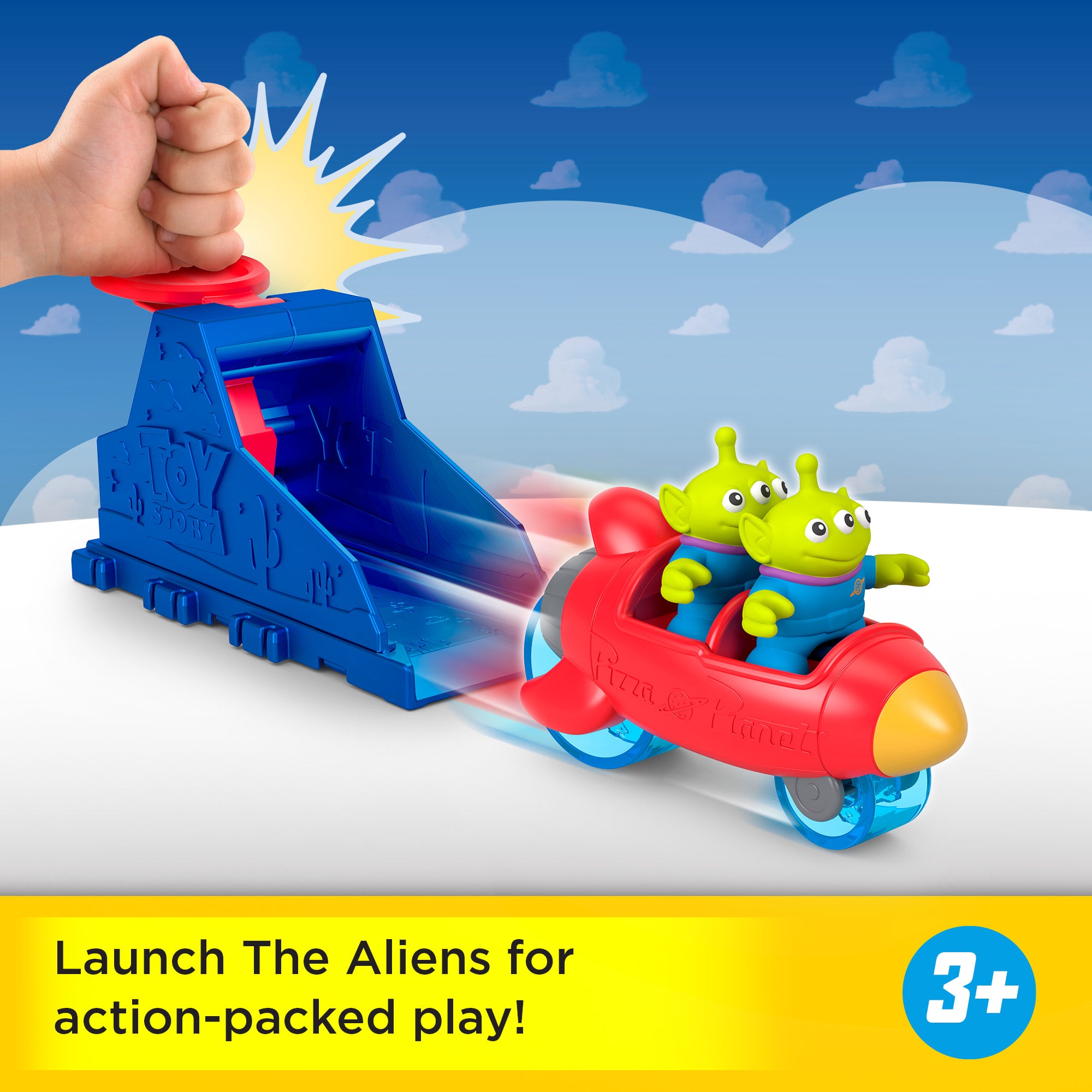 Imaginext Launcher Set With Alien Figures. inspired By Disney And Pixar Toy Story - Image 2