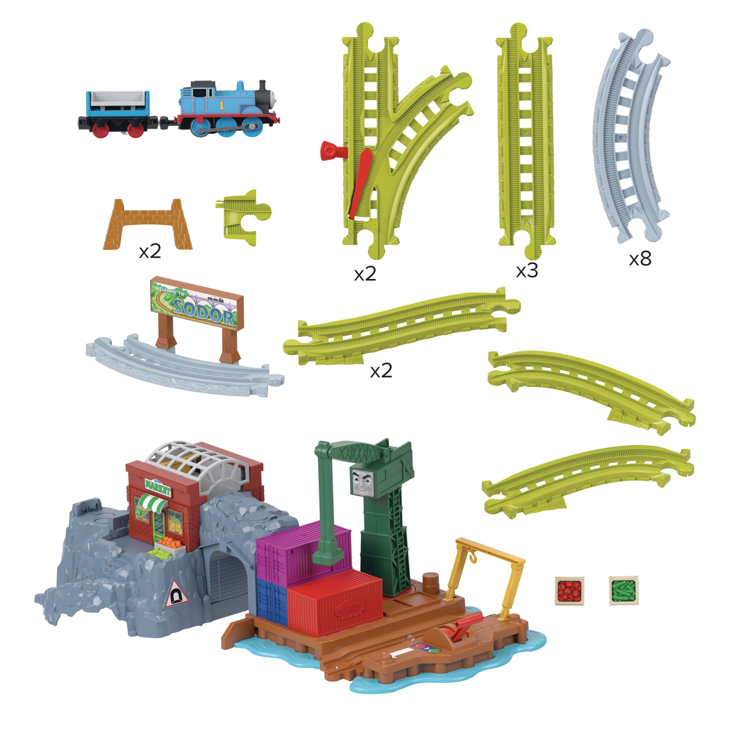Coffret de Train La Livraison Sur Le Quai de Cranky de Thomas et ses Amis - Image 5