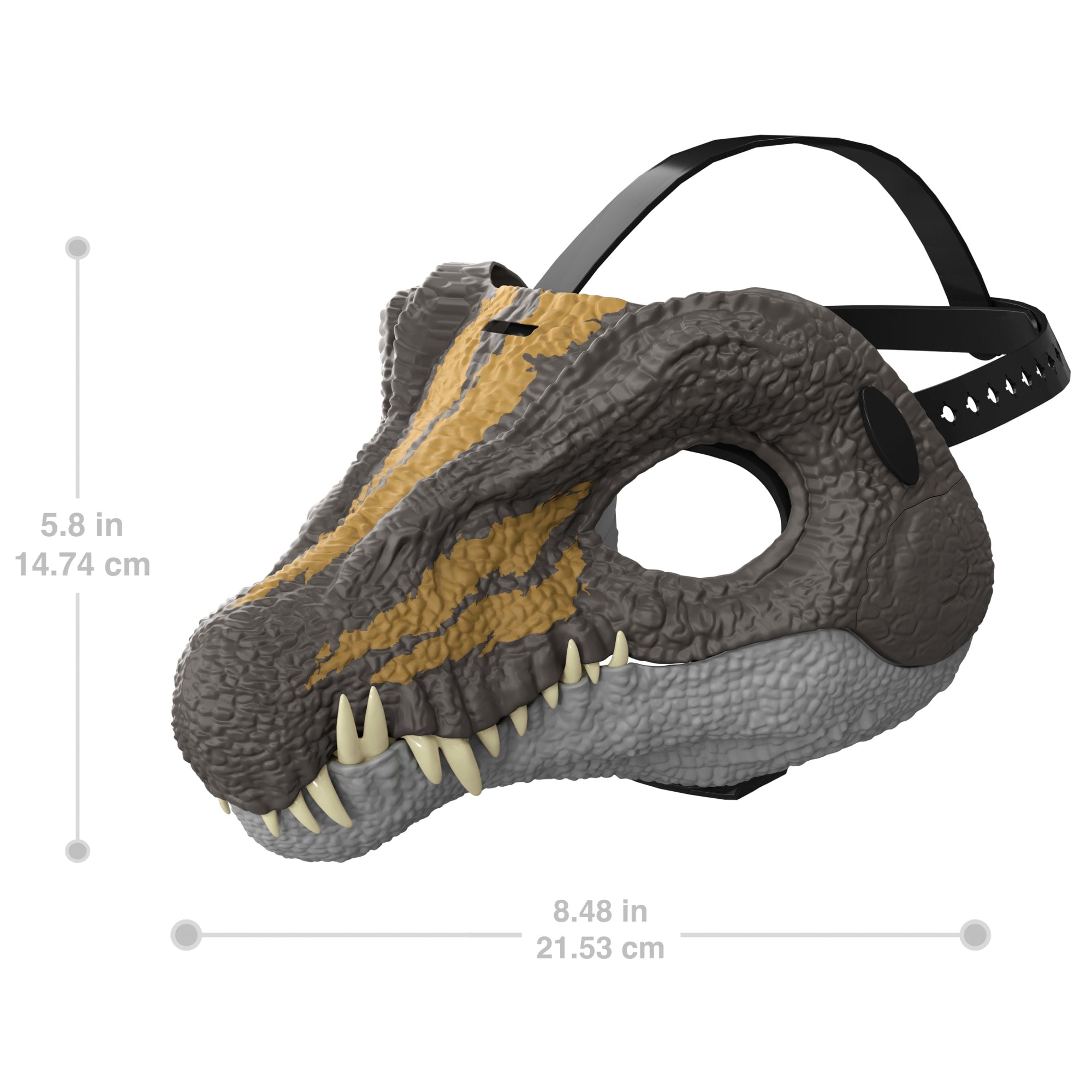 Jurassic World Rebirth Spinosaurus Dinosaur Mask. Role-Play Head Wear. Movie-Inspired Costume Gear - Image 2