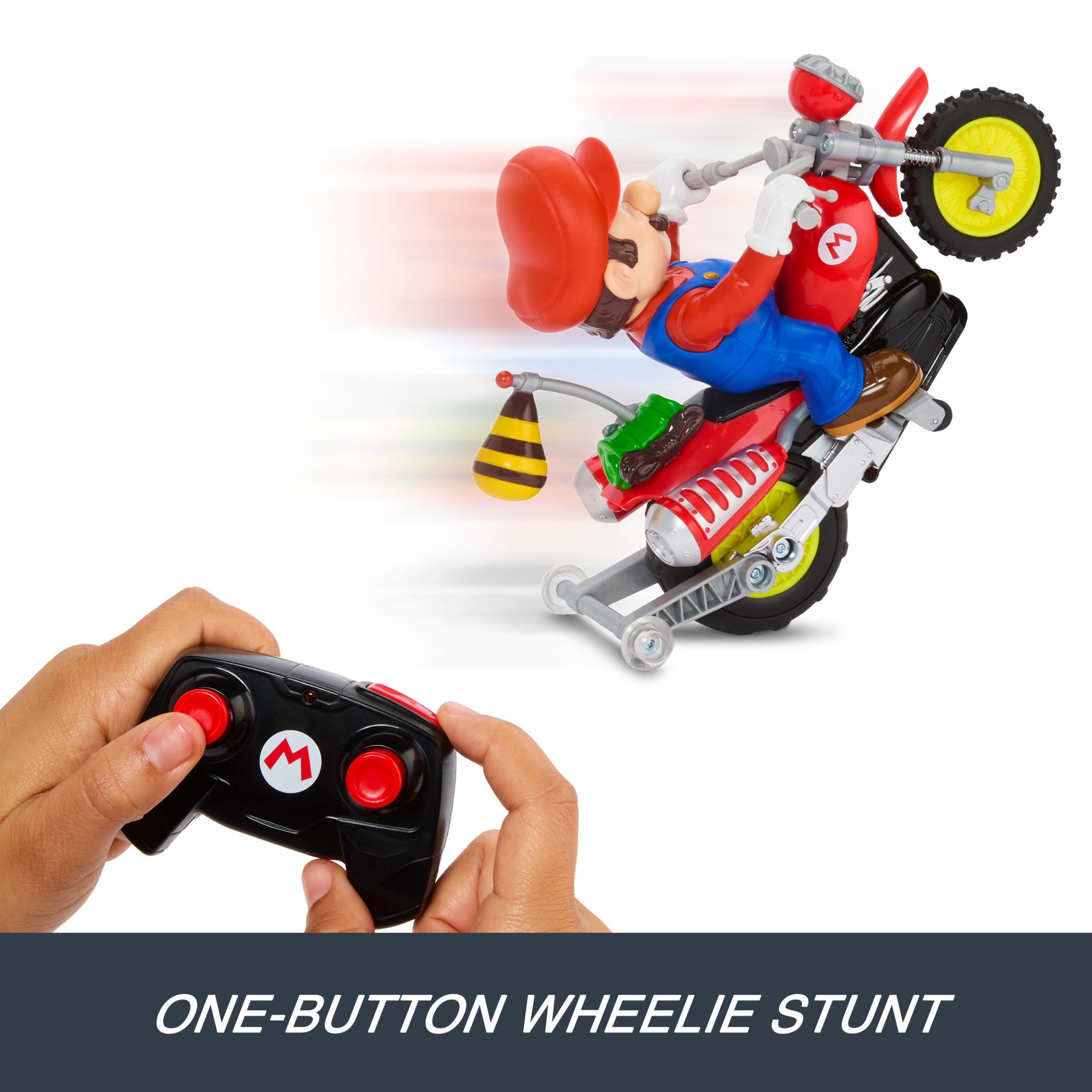 Hot Wheels RC Mario Wheelie Motocross RC. Remote-Controlled Battery-Powered Vehicle - Image 3