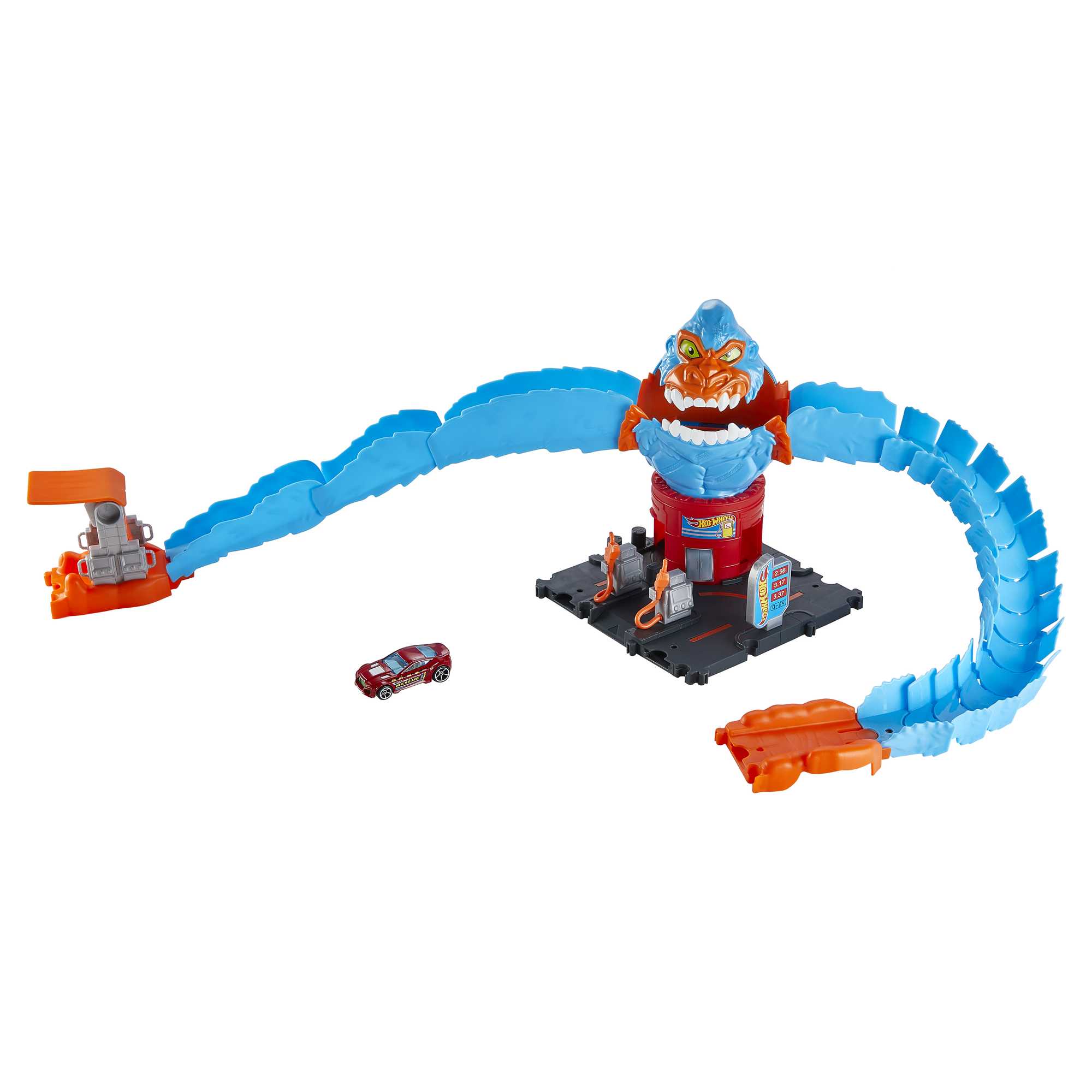 Hot Wheels City Wreck & Ride Gorilla Attack Playset With 1 Toy Car - Image 6