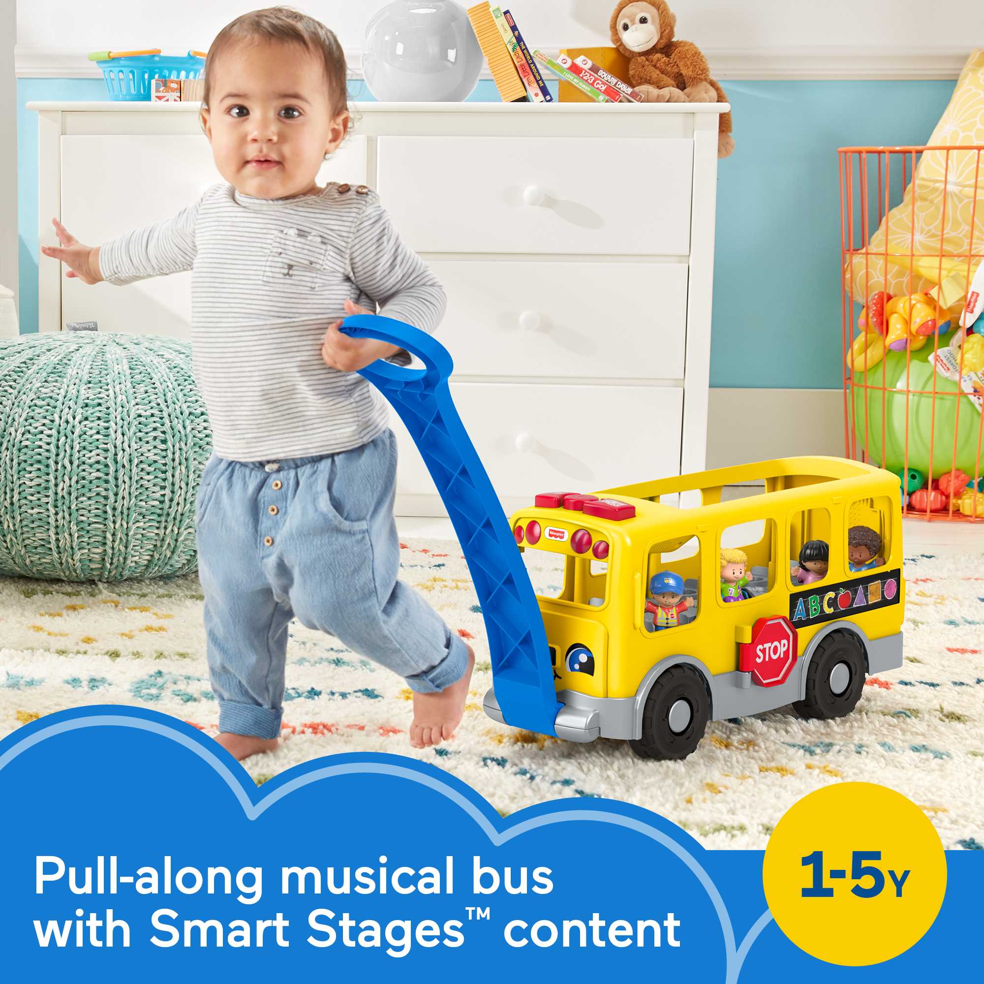 Fisher-Price Little People Big Yellow School Bus - English & French Version - Image 2