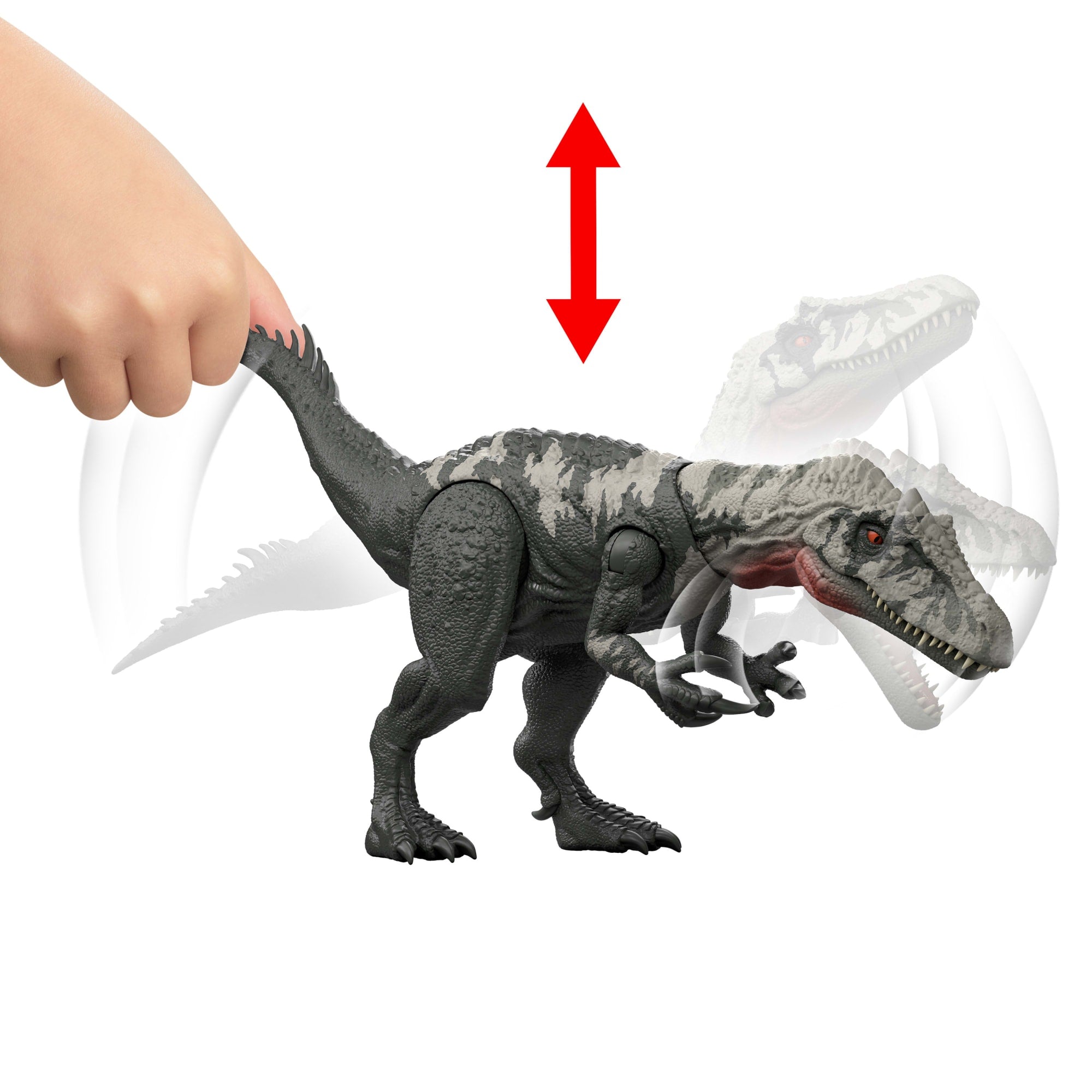 Jurassic World Dinossauro de Brinquedo Rebirth Rastreadores Gigantes Chilantaisaurus - Image 4
