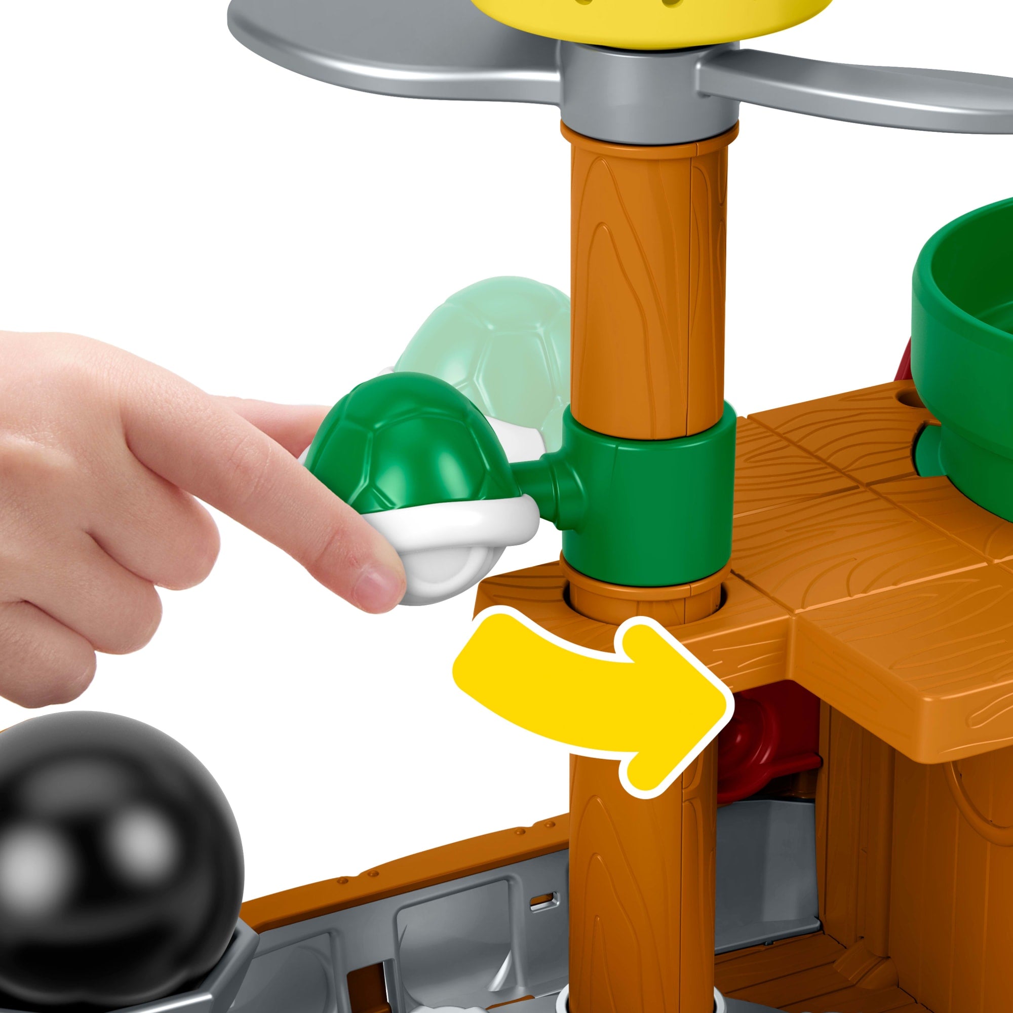 Little People Mario Bros Brinquedo para Bebês FP Little People Navio De Batalha De Bowser - Image 5