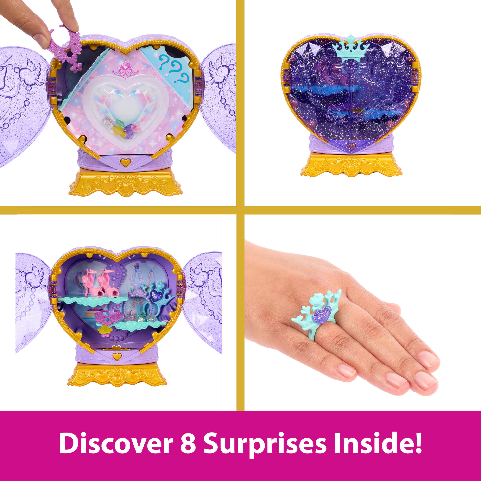 Disney Princess Jewel Reveal Fashion Doll With 8 Surprises including Gem Box & 10 Accessories - Image 5