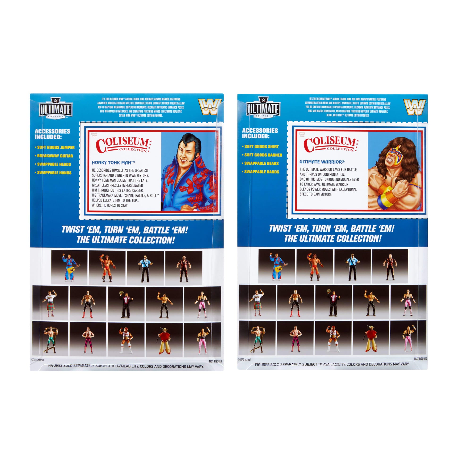 WWE Coliseum Collection Honky Tonk Man & Ultimate Warrior Ultimate Edition Figures - Image 8