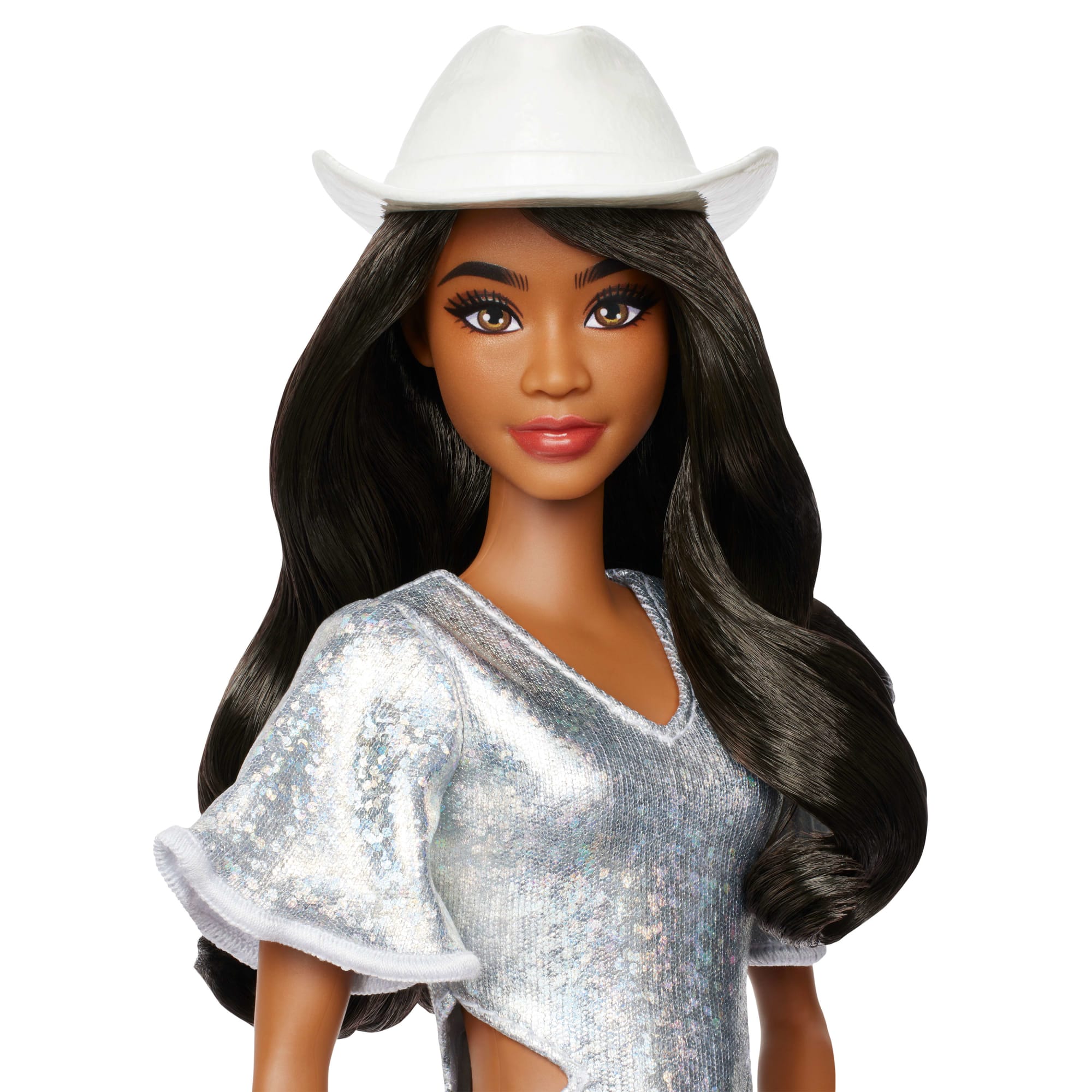Barbie® Poupée Barbie Fashionistas Robe Argentée - Image 3