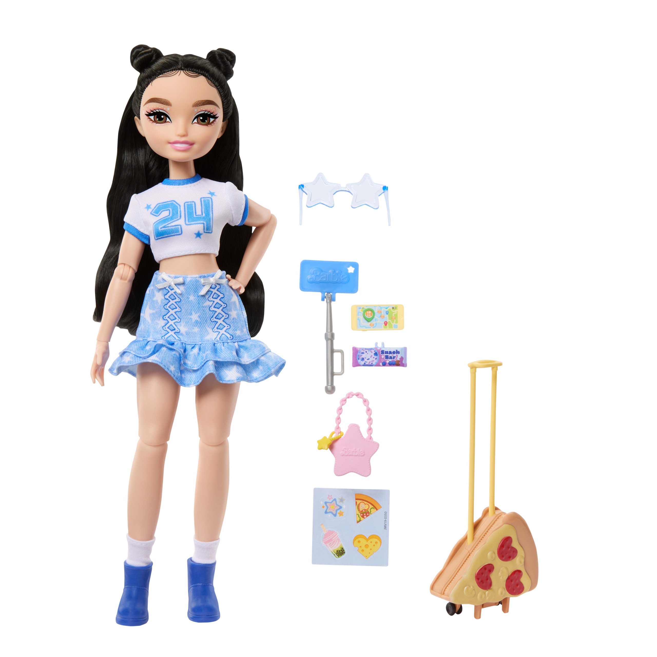 Barbie Dream Besties Weekend Getaway Renee Fashion Doll With 7 Travel Themed Accessories