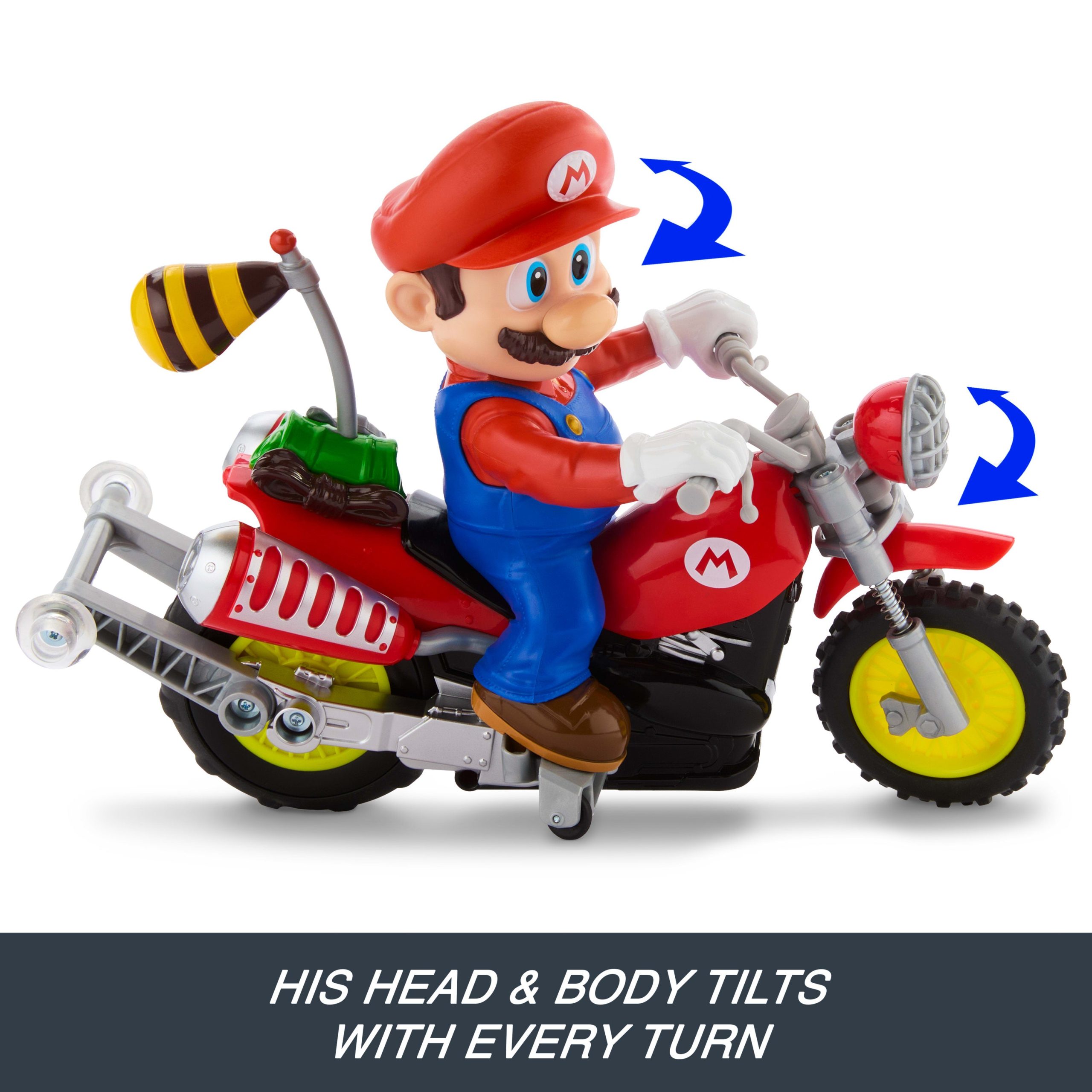 Hot Wheels RC Mario Wheelie Motocross RC. Remote-Controlled Battery-Powered Vehicle - Image 5