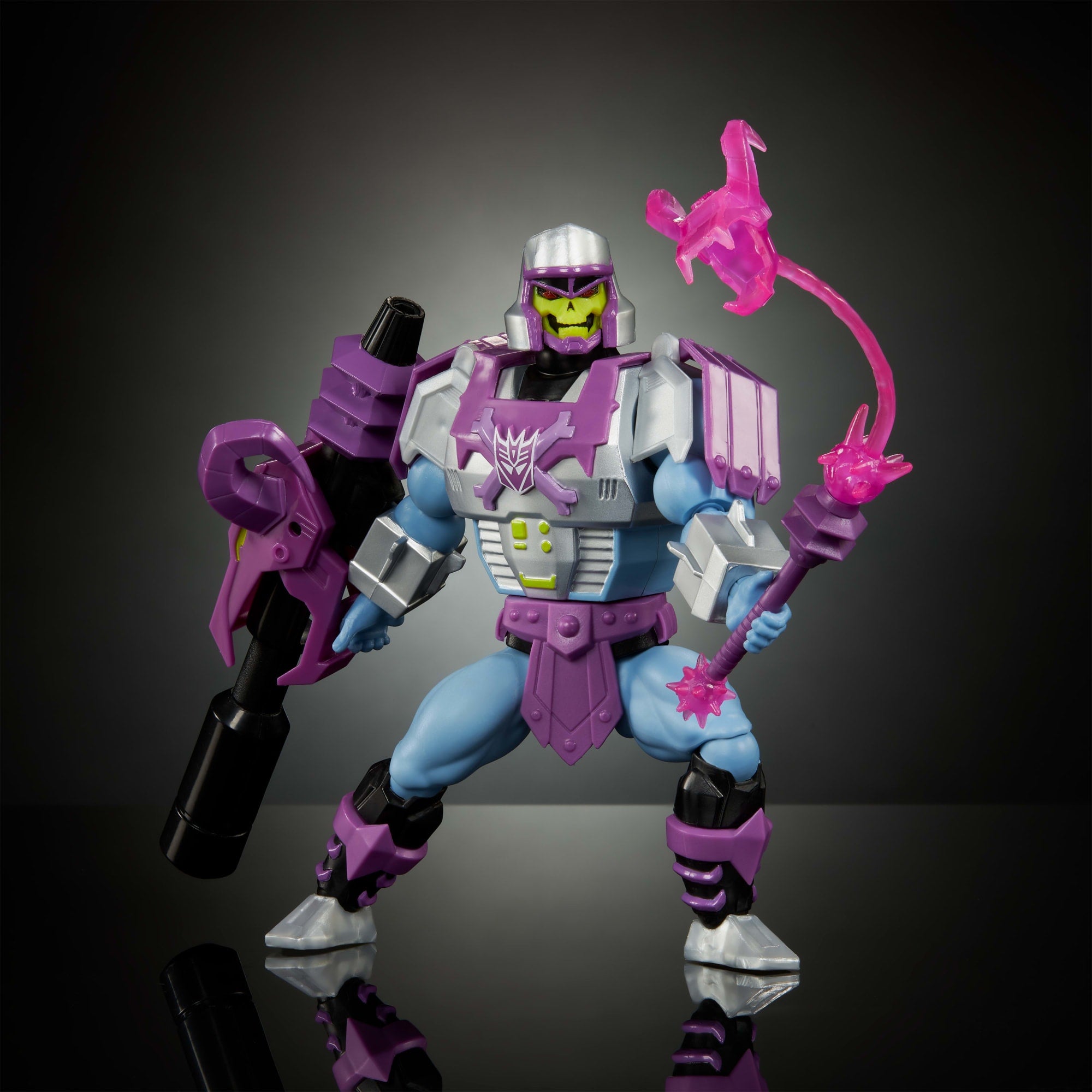 Masters Of Universe Origins & Transformers MEGAtron Armor Skeletor Action Figure. MOTU 5.5 Inch Toy - Image 5