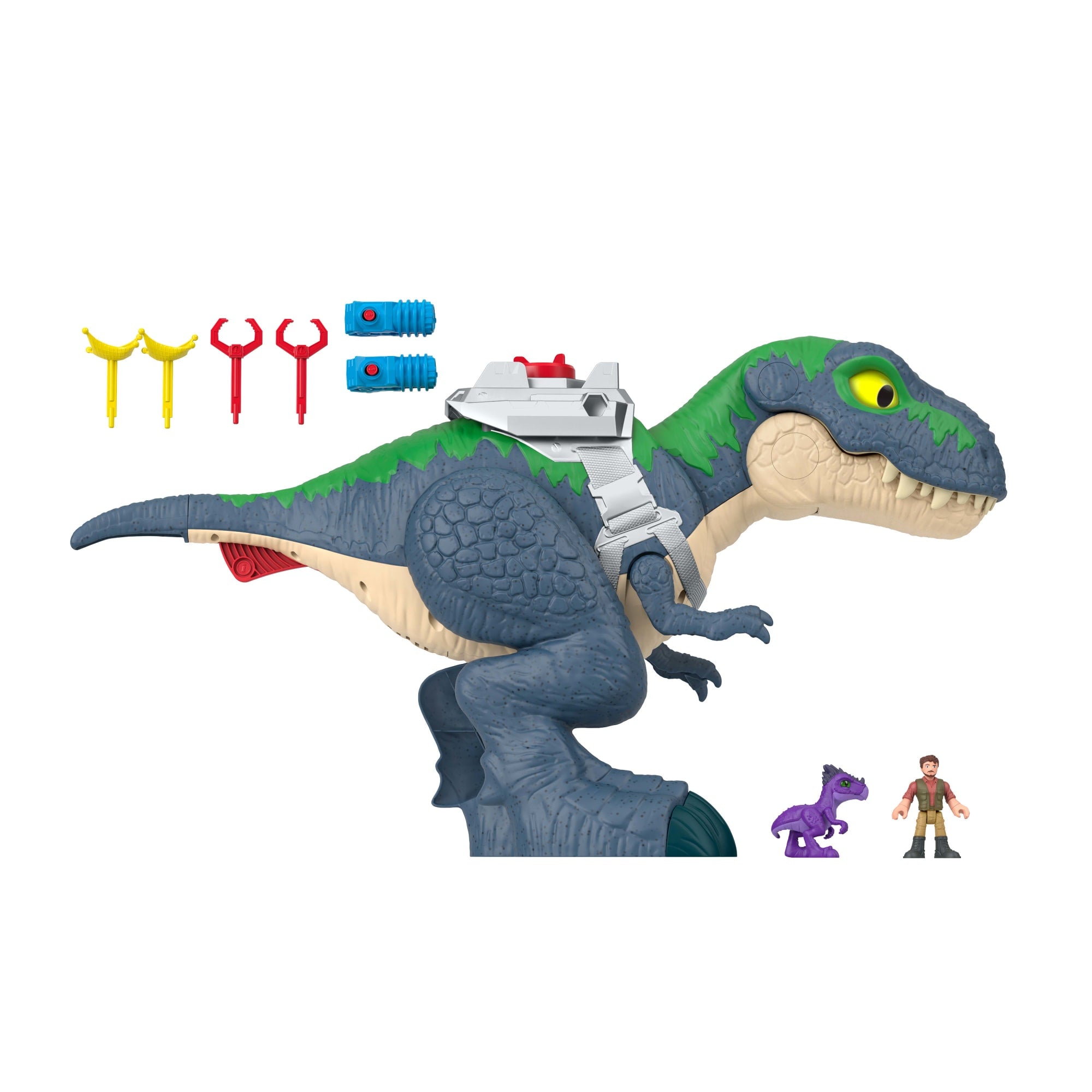 Fisher-Price-T-Rex Mâchoires Redoutables Imaginext-Avec Figurines - Image 5
