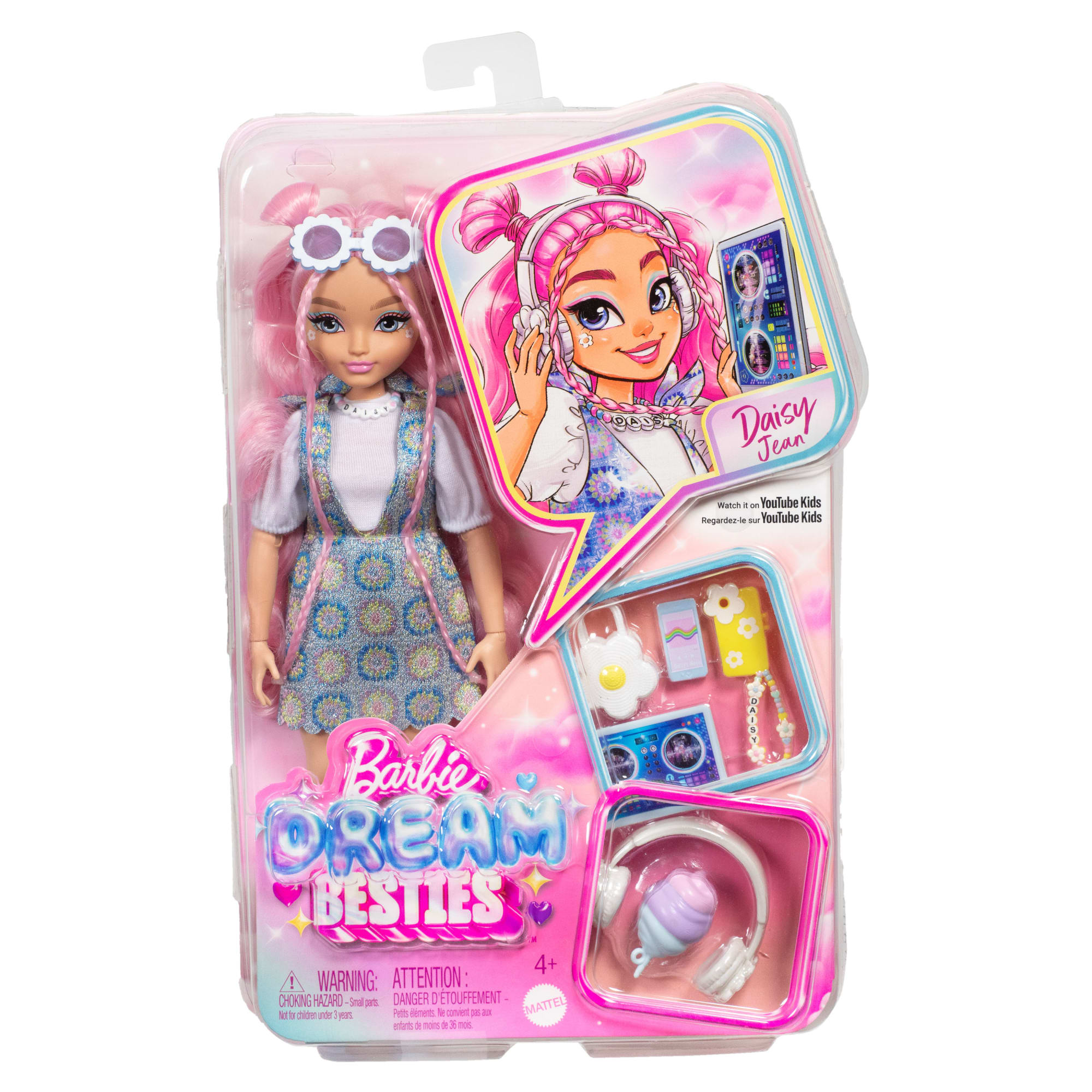 Barbie Dream Besties Daisy Jean Fashion Doll With 9 DJ & Music Themed Accessories - Image 6