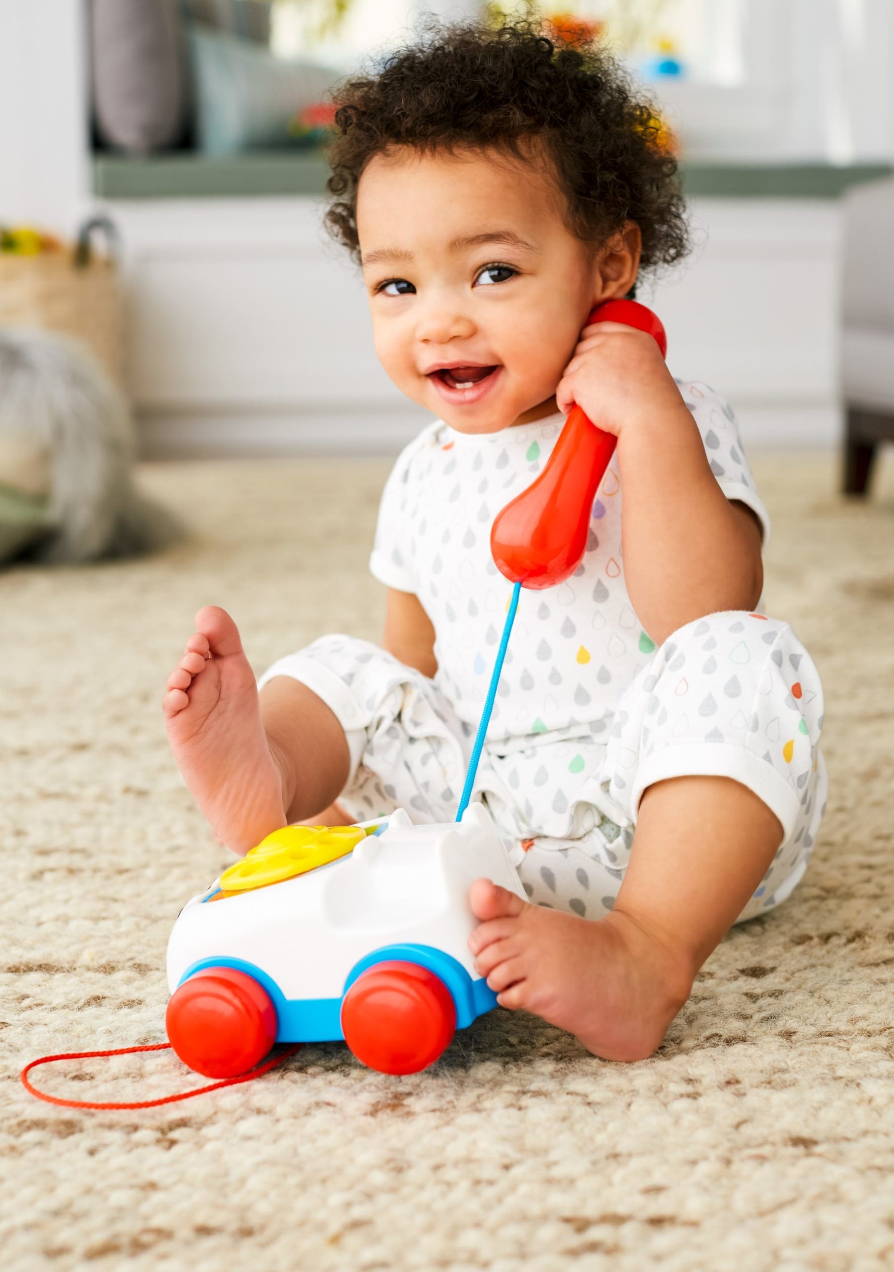 Fisher-Price Chatter Telephone Baby And Toddler Pull Toy Phone With Rotary Dial - Image 2