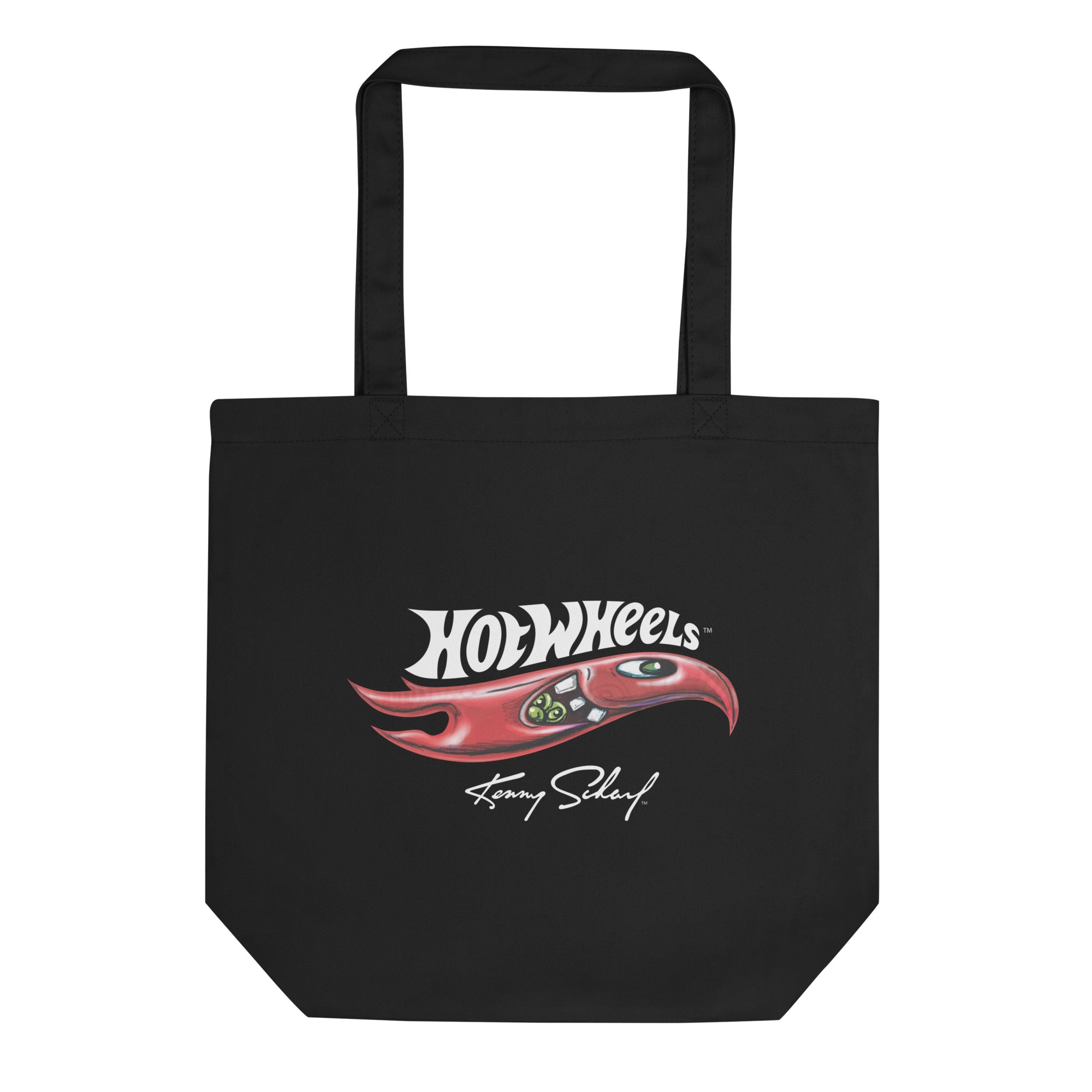 Hot Wheels x Kenny Scharf Black Tote Bag - Image 2