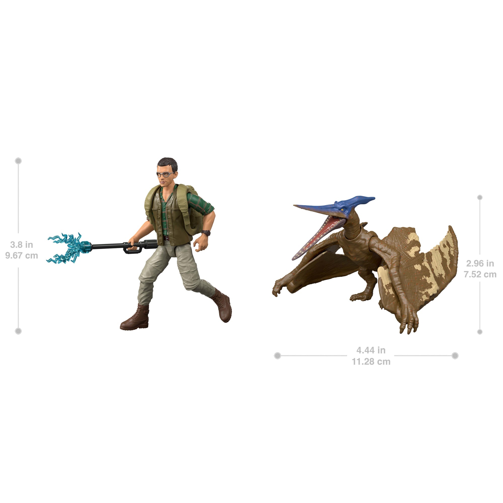 Jurassic World Rebirth Dr. Loomis & Pteranodon Figures Pack. Movie Accurate 3.75-Inch Scale - Image 2
