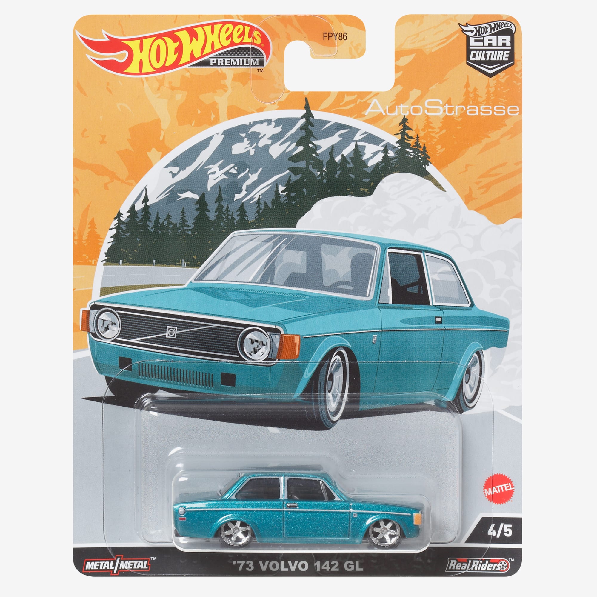 Hot Wheels Car Culture Circuit Legends Vehicles '74 Volvo 142 GL - Image 2
