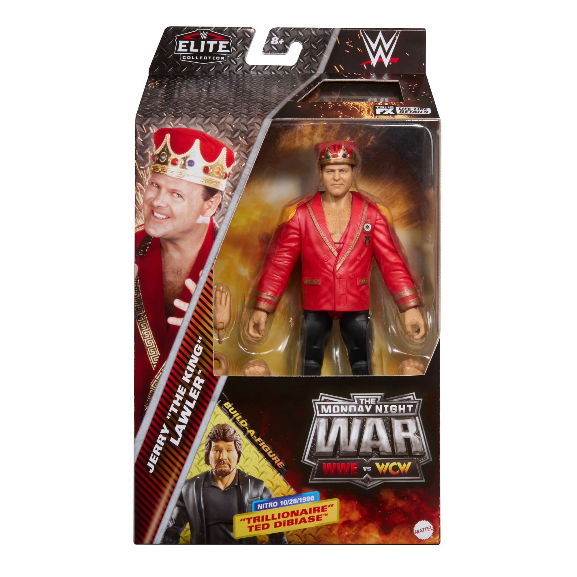 WWE Monday Night War Elite Collection Jerry The King Lawler Action Figure & Accessories 6-Inch Set - Image 2