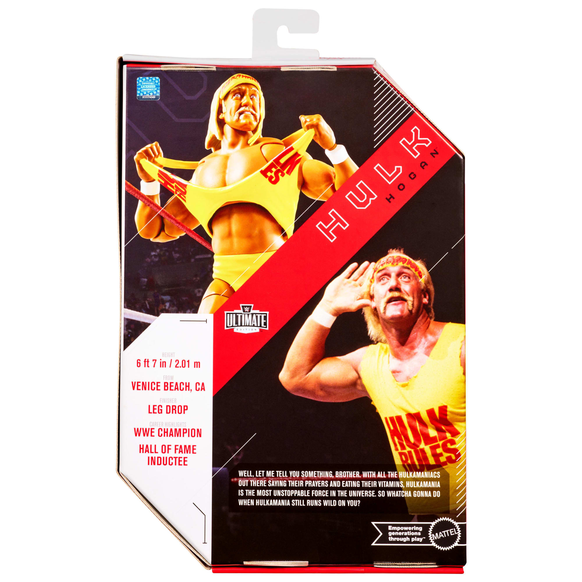 WWE Ultimate Edition Hulk Hogan Action Figure & Accessories Set. 6-Inch Collectible - Image 6