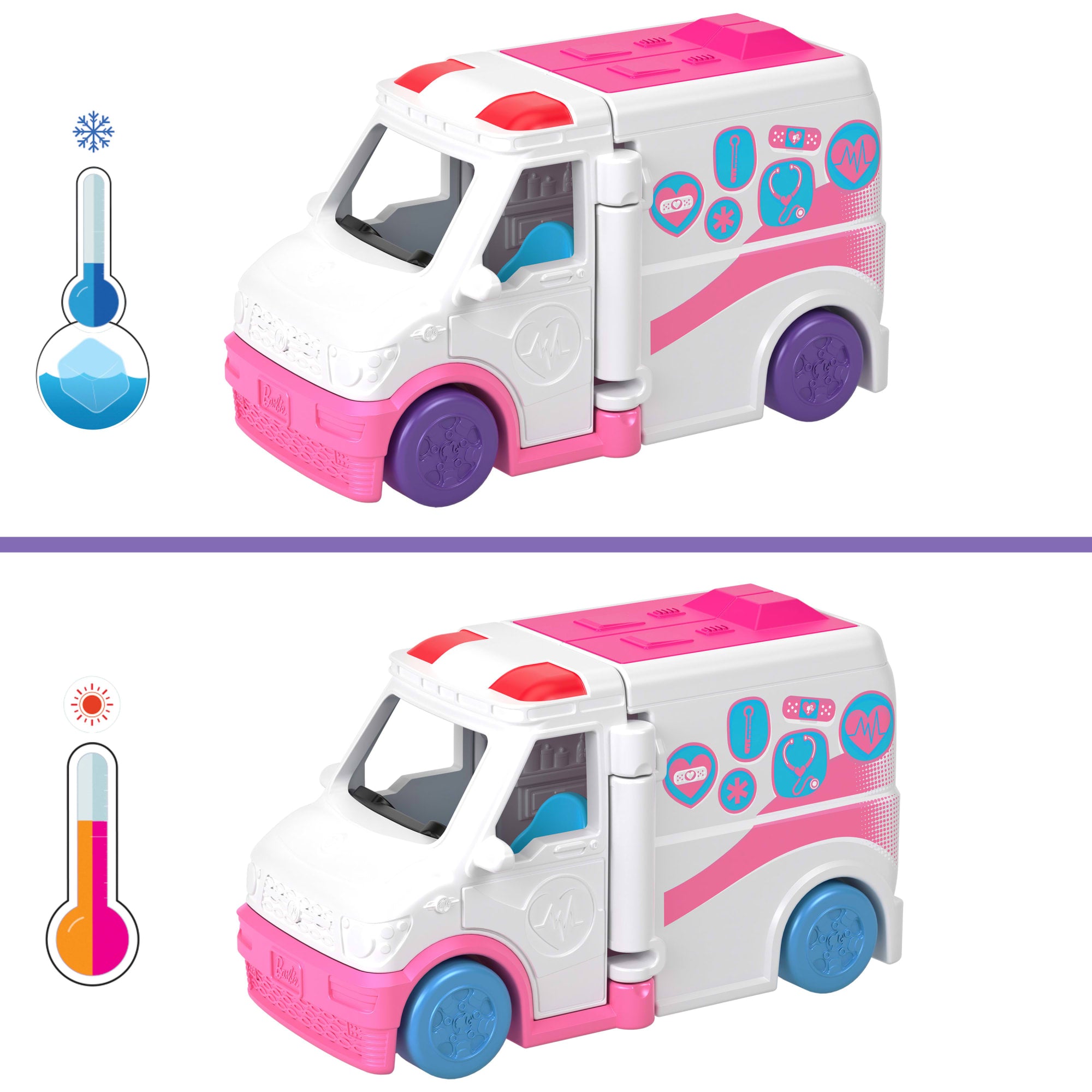 Barbie Mini BarbieLand Vehículo para Muñecas Ambulancia con Mini Muñeca - Image 3