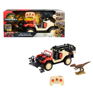 Matchbox RC Jurassic World Dino Catcher RC. Remote-Control Toy Truck With Dinosaur Figure
