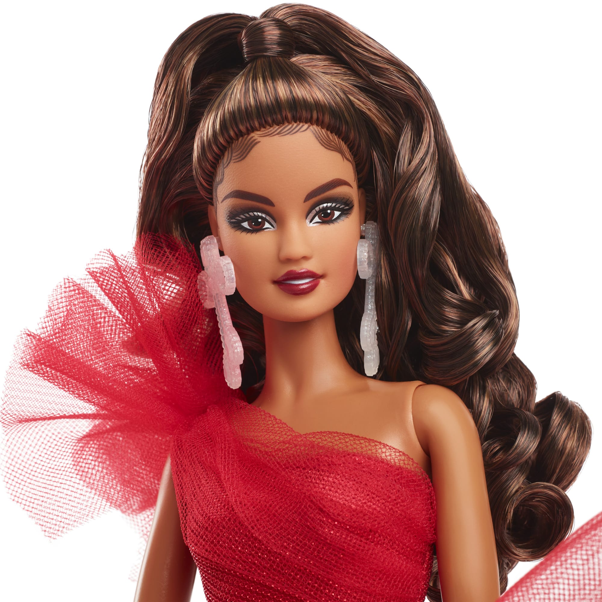 Barbie 2024 Holiday Barbie Dolls. Seasonal Collector Gift. Barbie Signature. Plaid Gown With Red Bow - Image 2