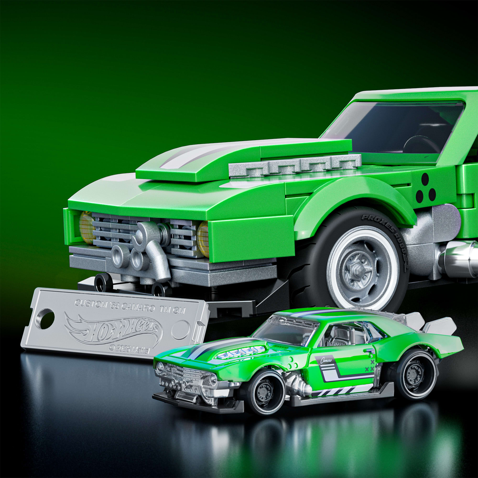 Mattel Brick Shop Hot Wheels Custom '68 Camaro Building Set - Image 5
