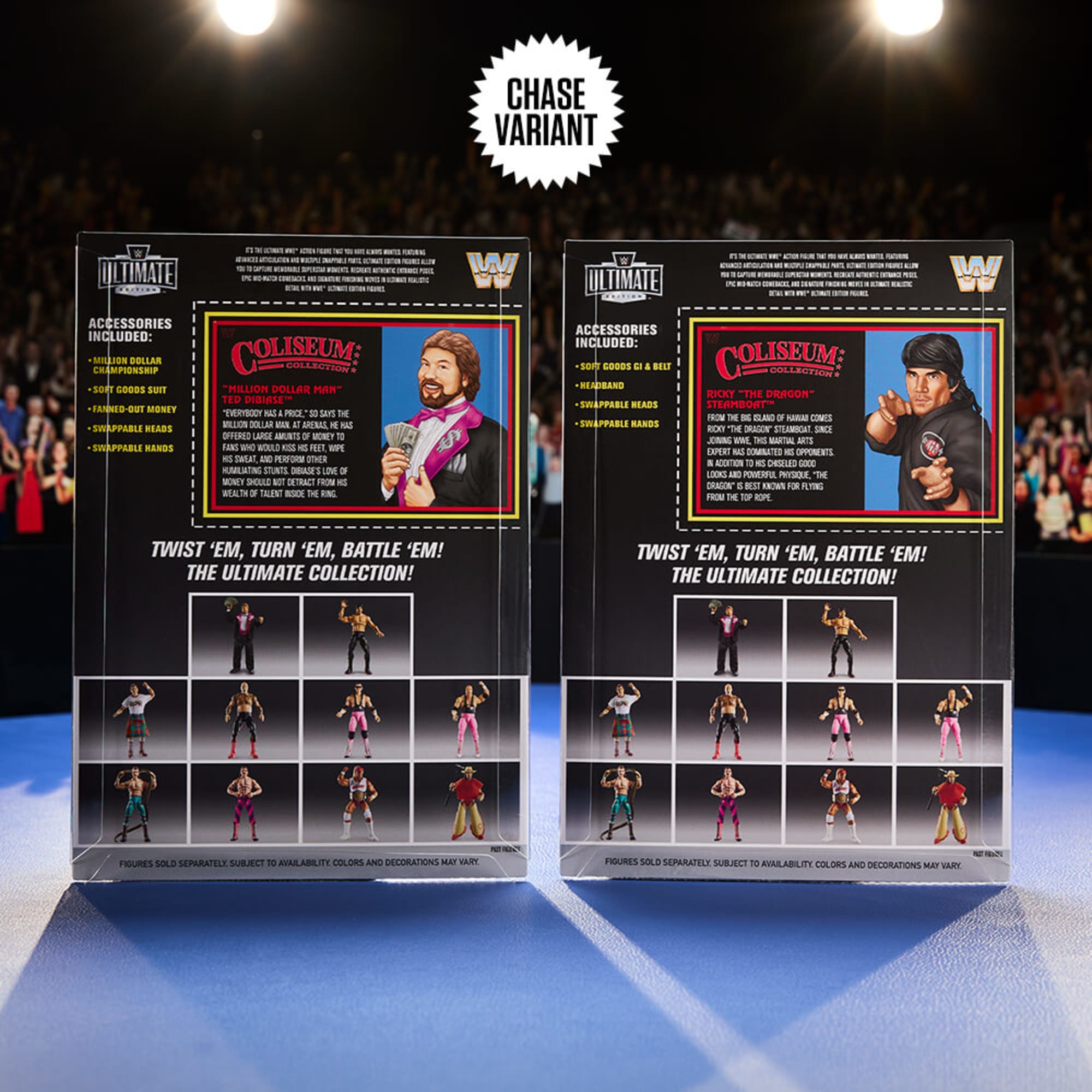 WWE Ultimate Edition Coliseum Collection Million Dollar Man Ted DiBiase and Ricky The Dragon Steamboat 2-Pack - Image 11