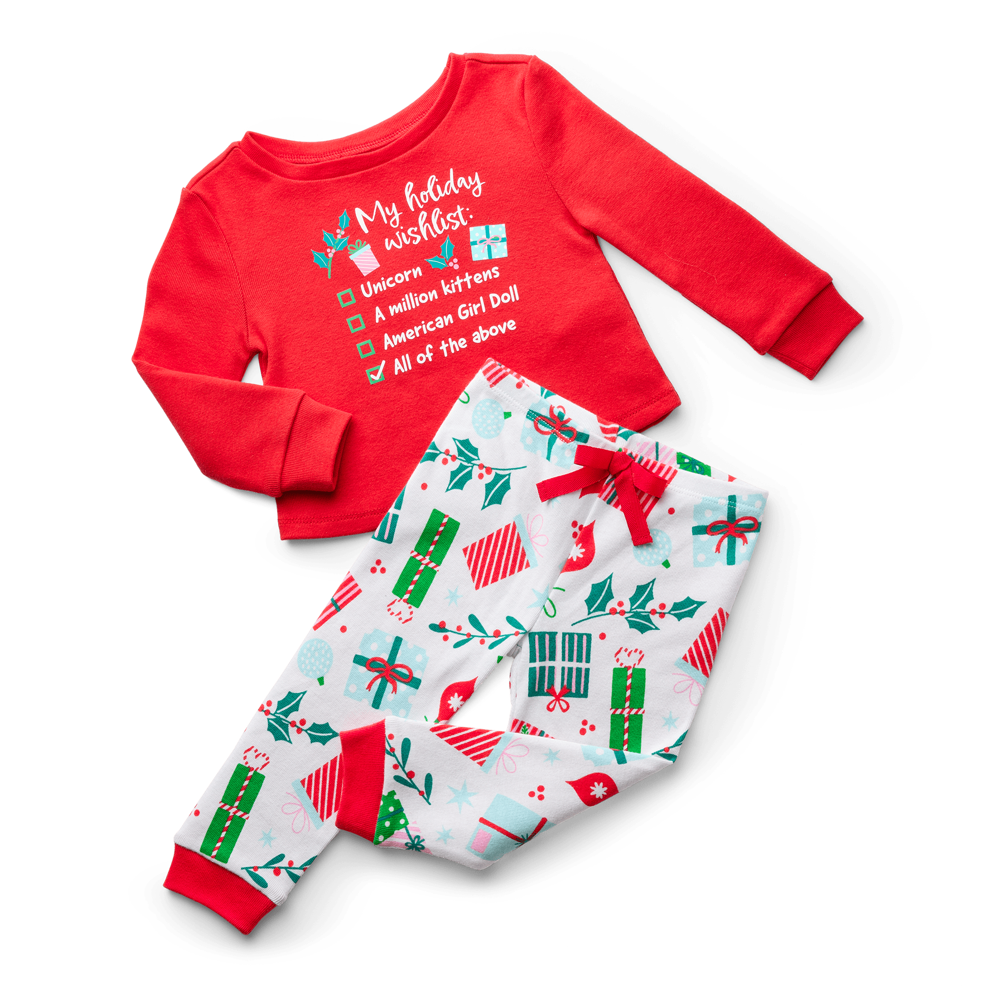 Holiday Wish List PJs for Girls - Image 2